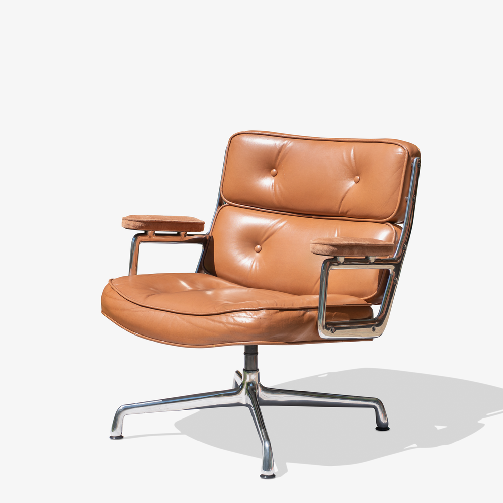 Eames Time Life Executive Es105 Lounge, Herman Miller Leather Office Chair