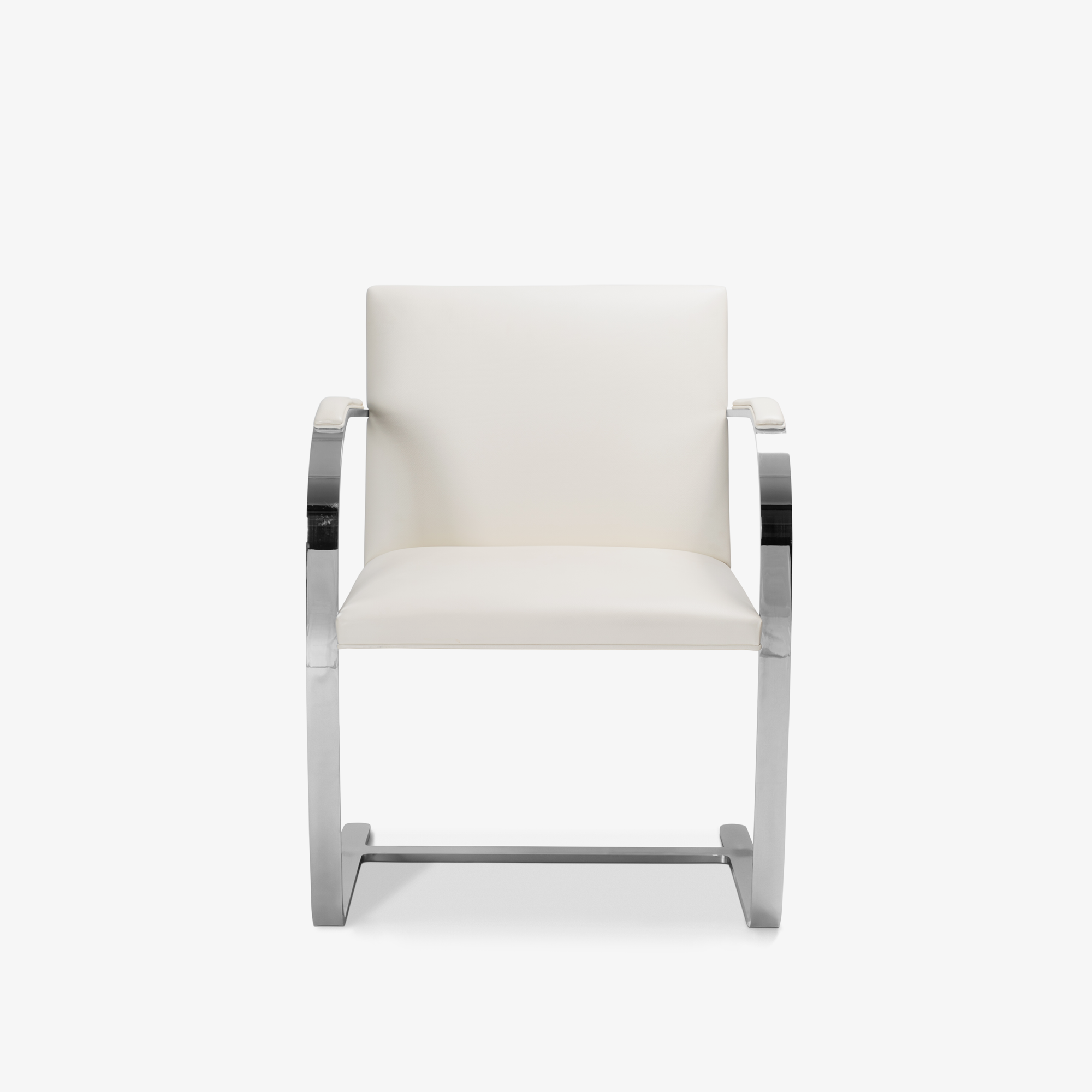 [OR202] Brno Flat-Bar Chairs with Armpads in Ivory Leather & Polished Chrome, Set of 4 - Square2.png