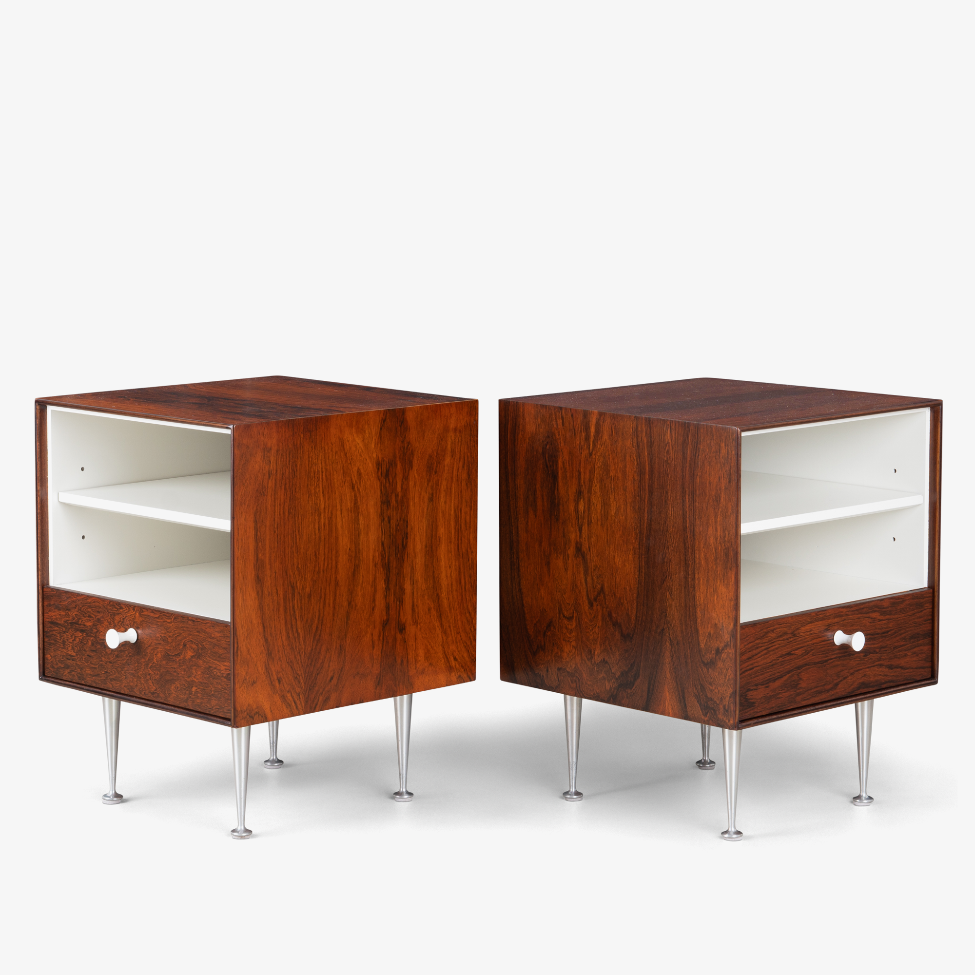 [OR208] George Nelson for Herman Miller Thin Edge Nightstands in Rosewood, Pair - Square - V34.png