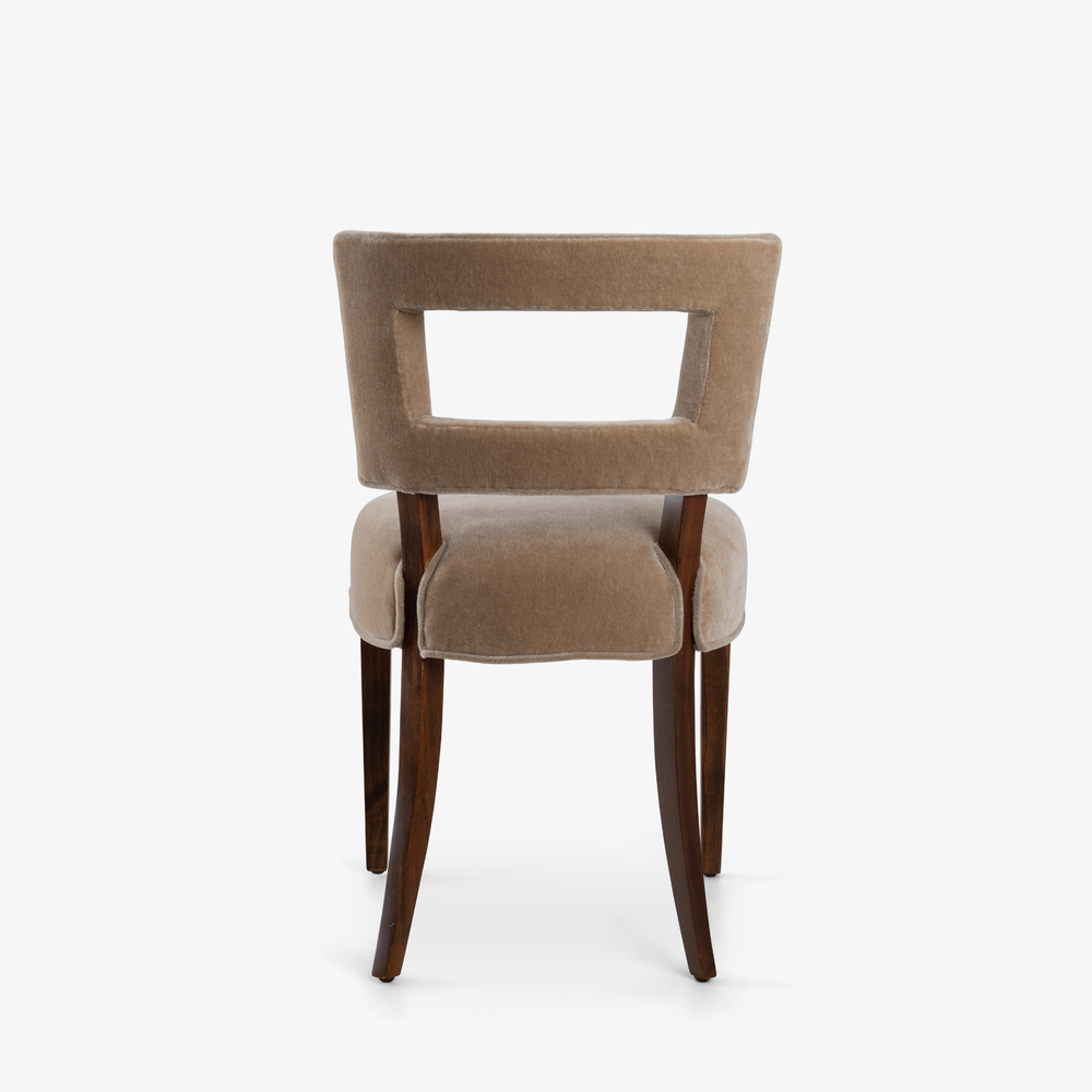 Gilbert Rohde for Herman Miller Paldao Dining Chairs in Sand Beige Mohair,  Set of 6 | Object Refinery