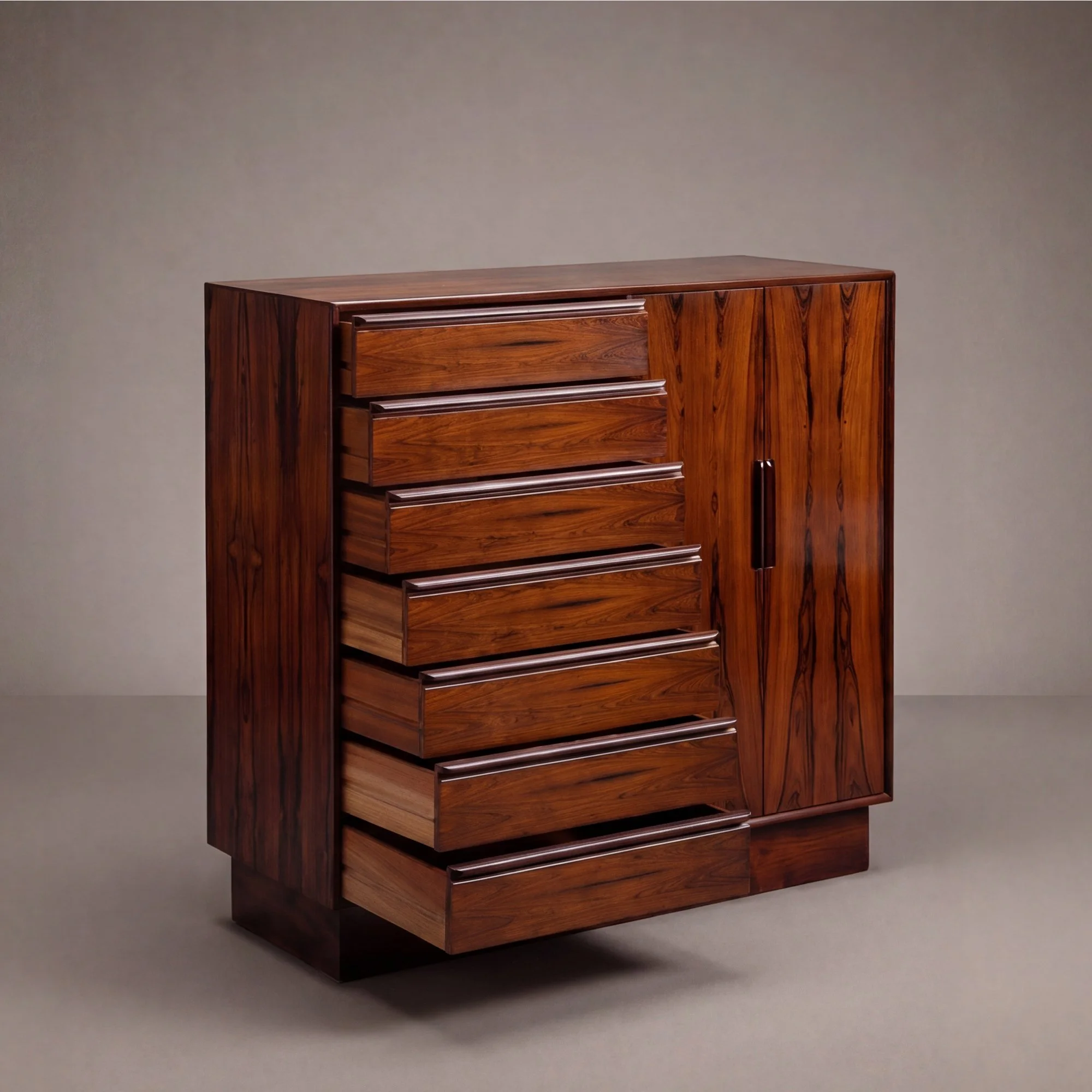 [OR378] Brazilian Rosewood Gentleman's Dresser by Westnofa, Norway - Square3.jpg
