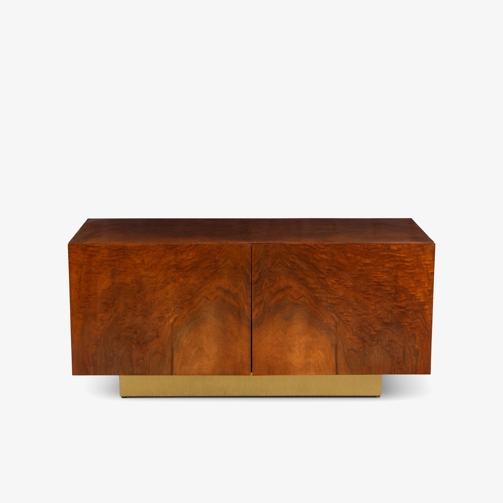 [OR352] Burlwood & Brass Low Cabinet - Square.jpg