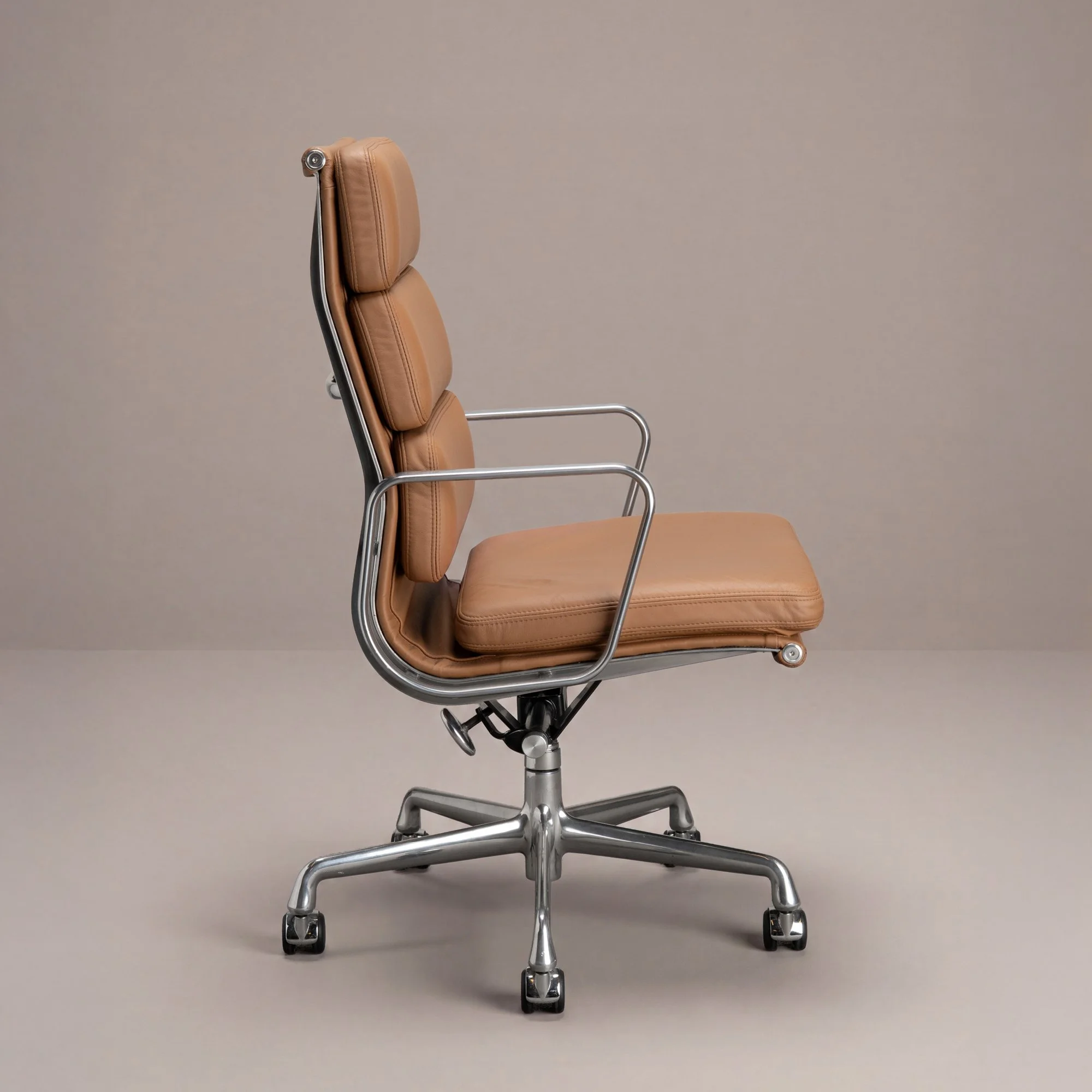 [OR386] Eames Soft Pad Executive Chairs in Butterscotch Leather by Herman Miller - Square4.jpg