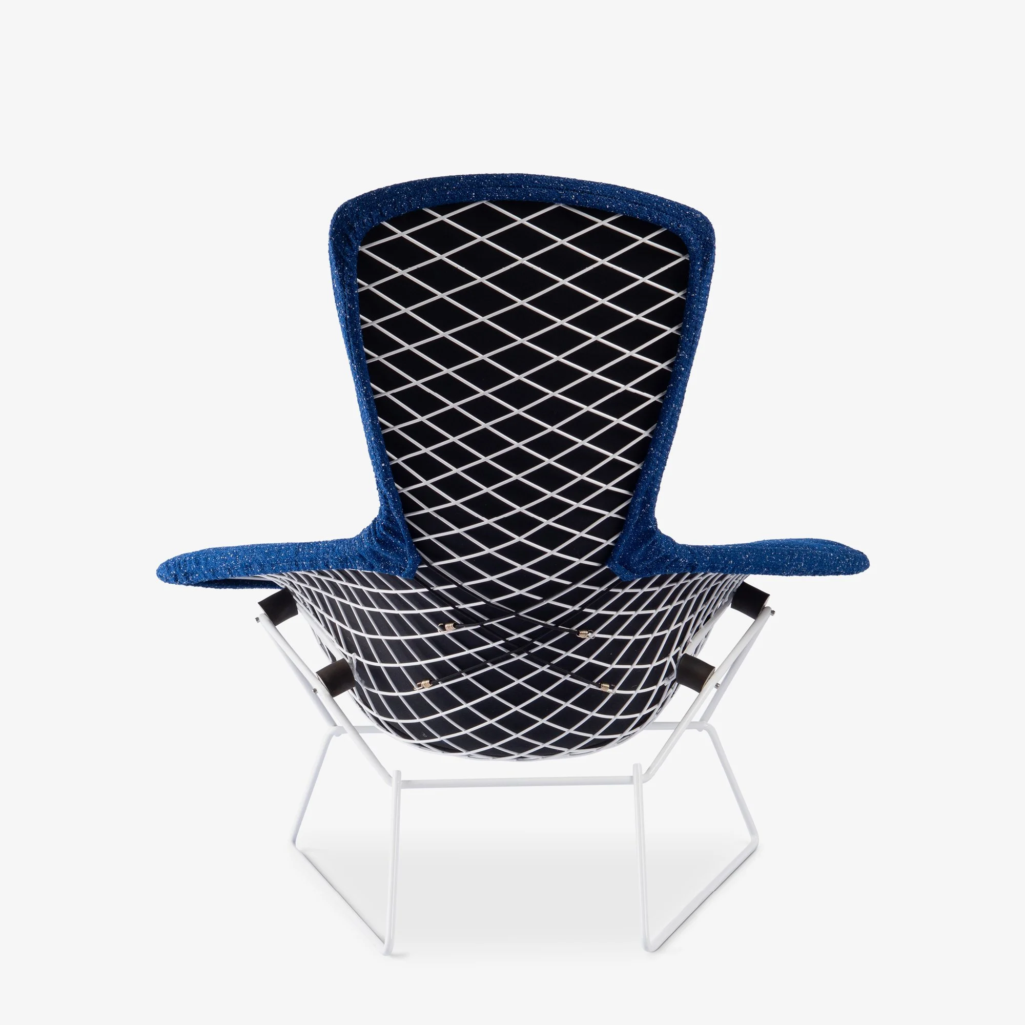 [OR357] Early Knoll Bertoia Bird Chair in Gloss White with Kvadrat Raf Simons Fabric - Square3.jpg