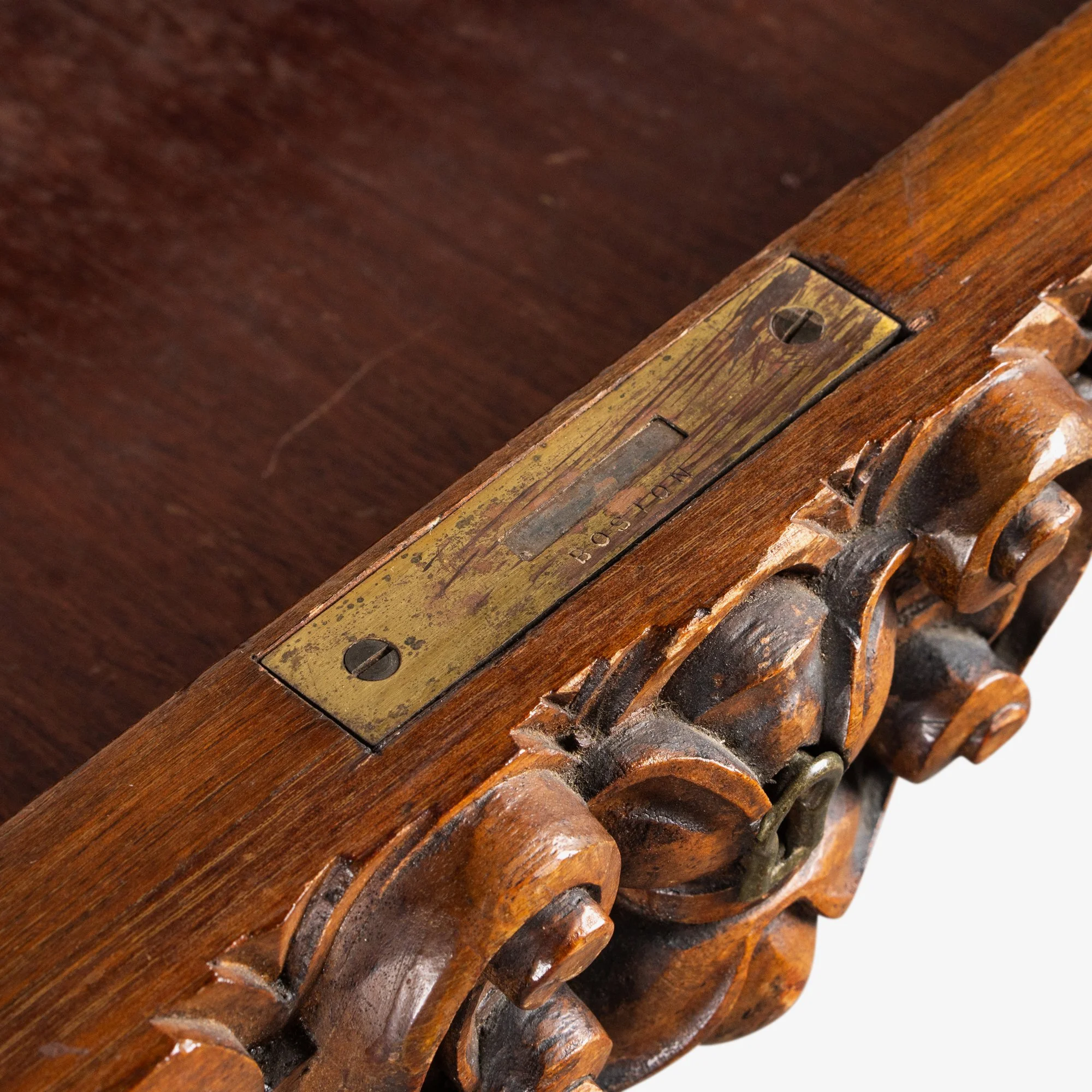 [OR311] Renaissance Revival Foyer Partners Table in Walnut - Square16.jpg