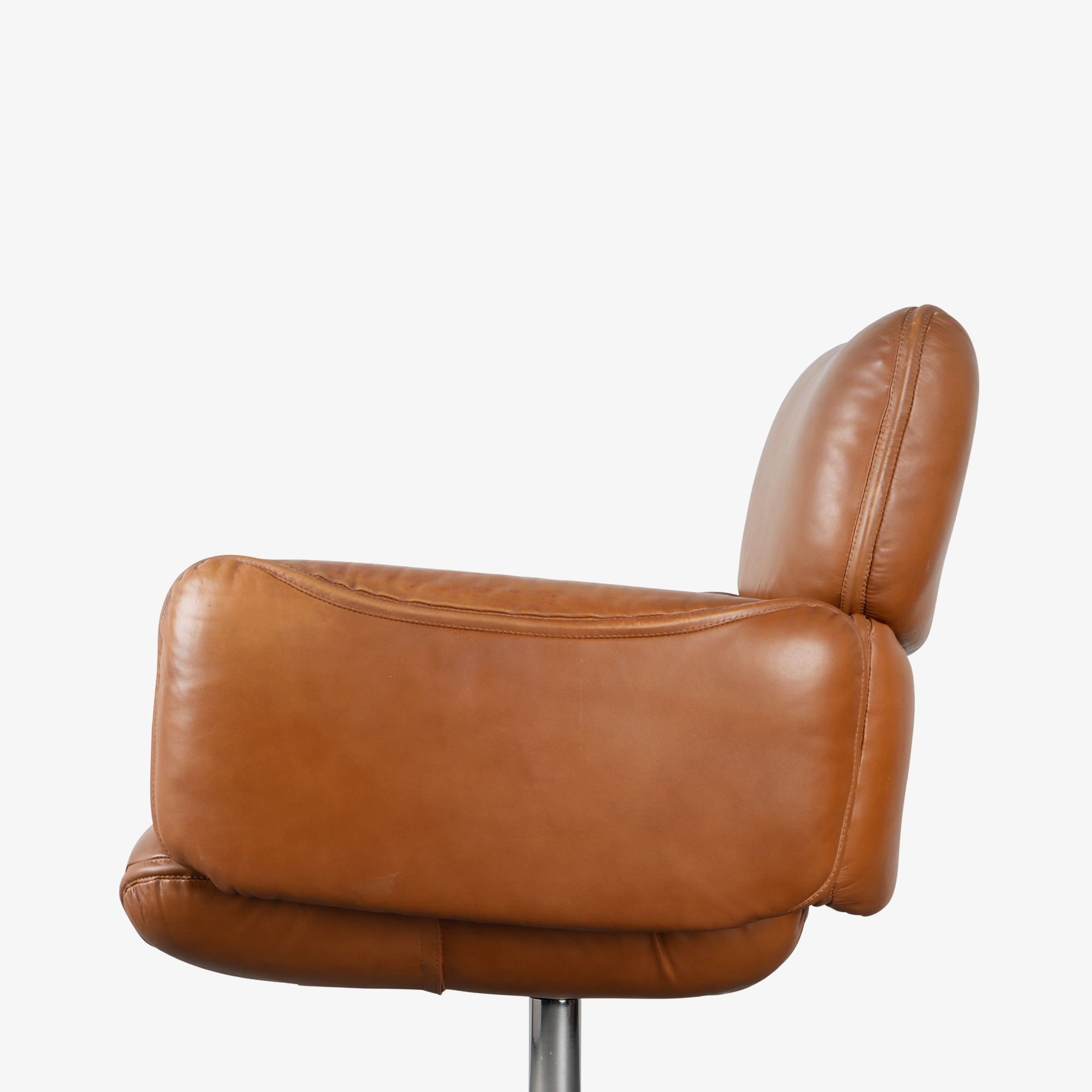 [OR280] Otto Zapf Executive Chairs in Saddle Brown Leather by Knoll - Square6.png