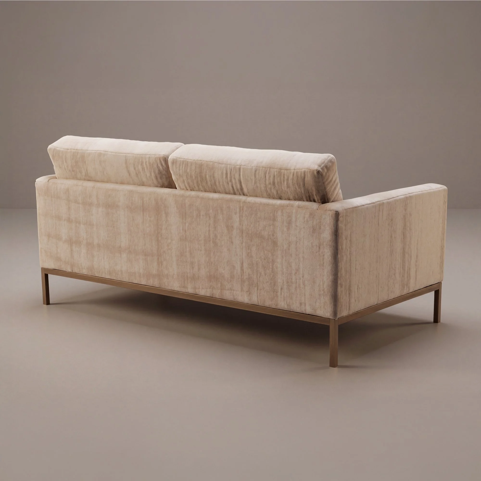 [OR380] Florence Knoll Settee in KnollTextiles Limani Mohair & Brushed Antique Bronze - Square4.jpg