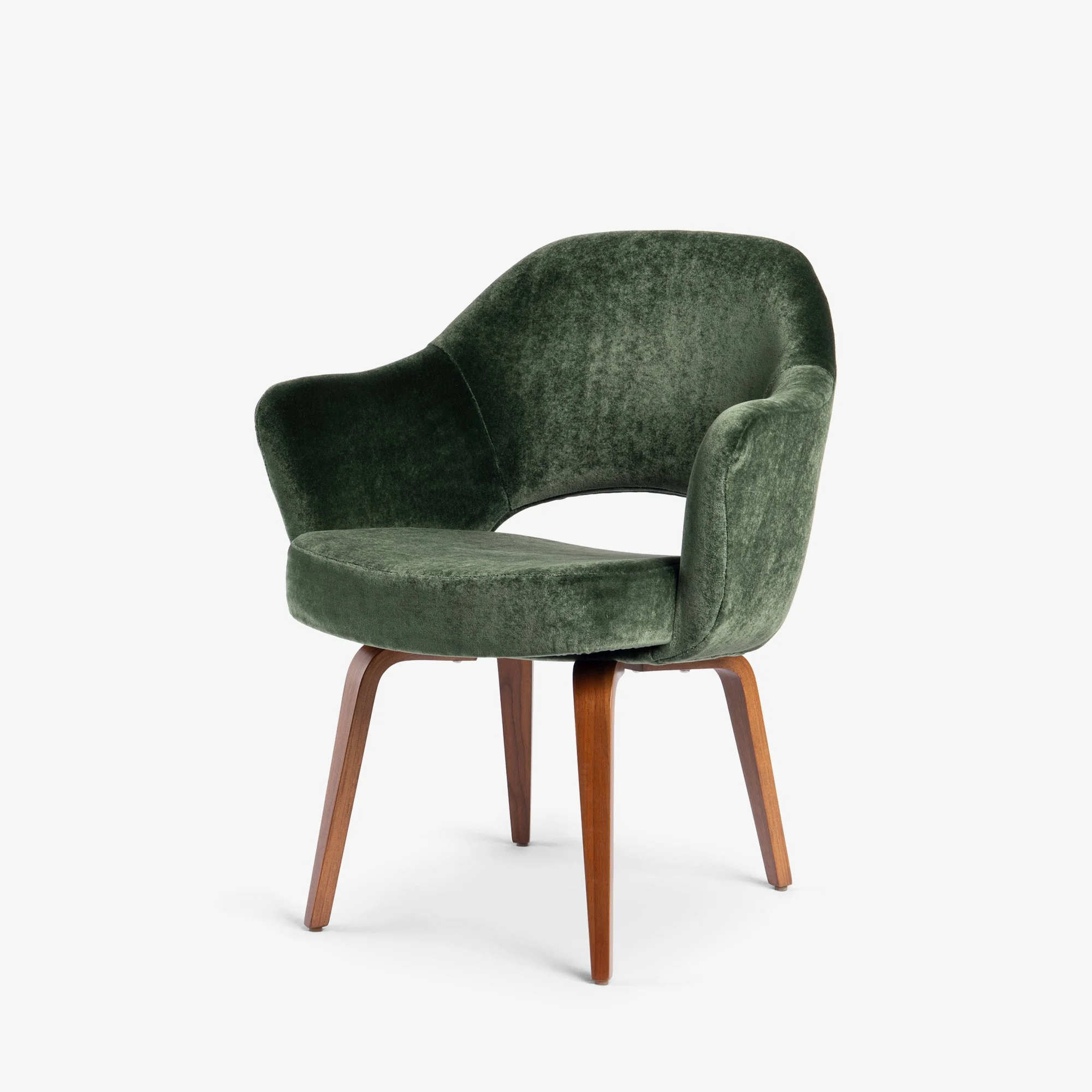 [OR346] Saarinen Executive Arm Chairs in Rogers & Goffigon Silk Velvet, Pair - Square2.jpg