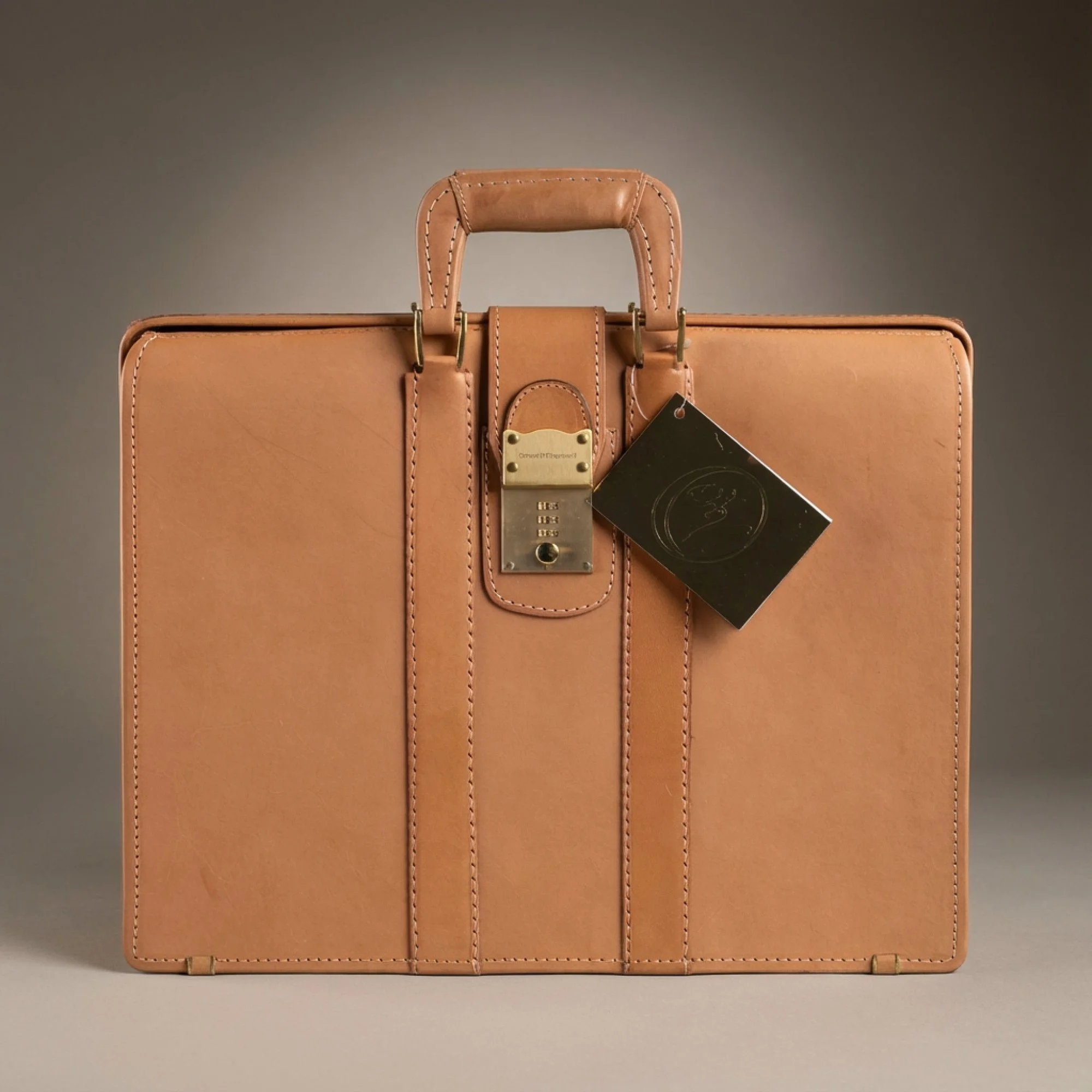 Leather & Brass Briefcase by Crouch & Fitzgerald