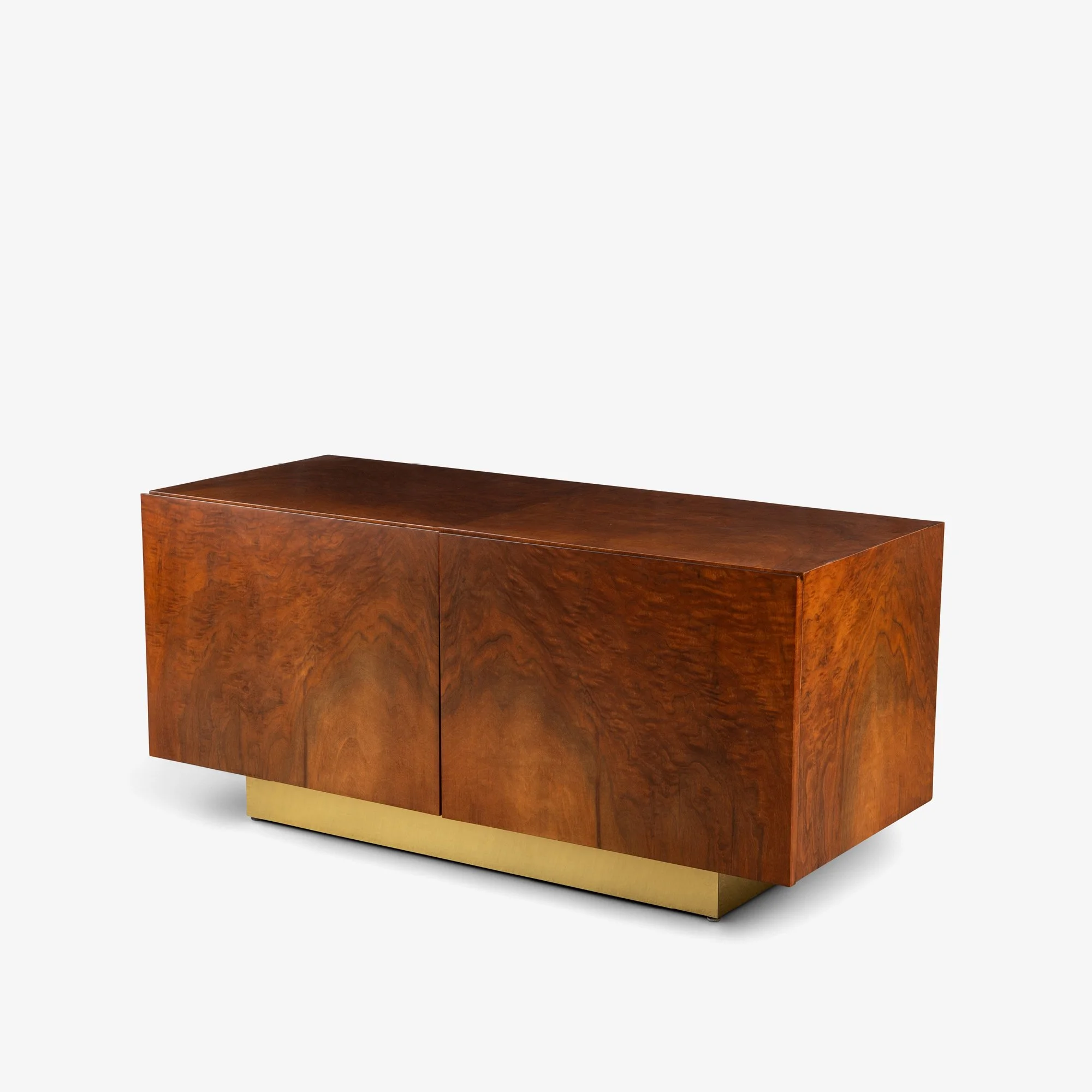 [OR352] Burlwood & Brass Low Cabinet - Square4.jpg