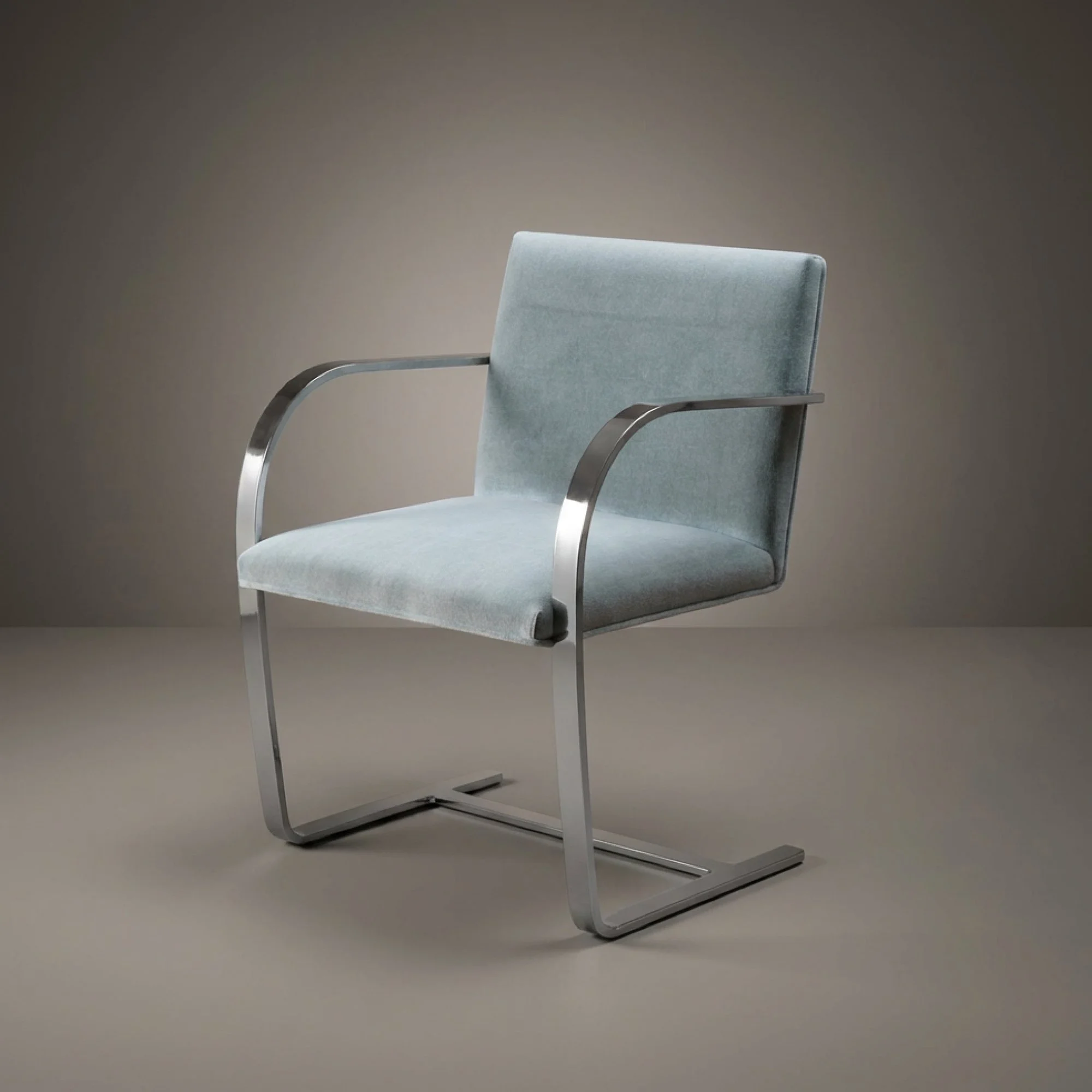 Brno Flat-Bar Chairs in Mohair