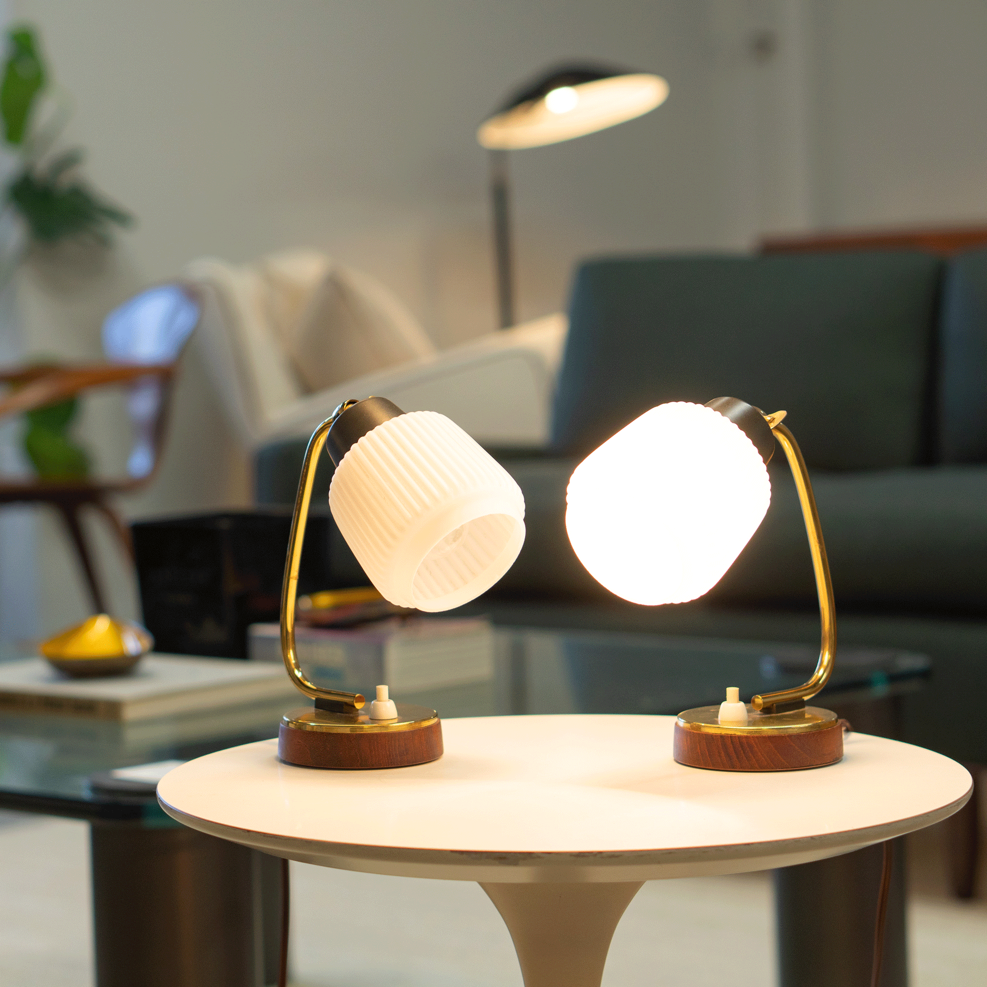 [OR303]-Petite-Italian-Task-Accent-Lights-in-Walnut-&-Frosted-Glass,-Pair---GIF-1.gif