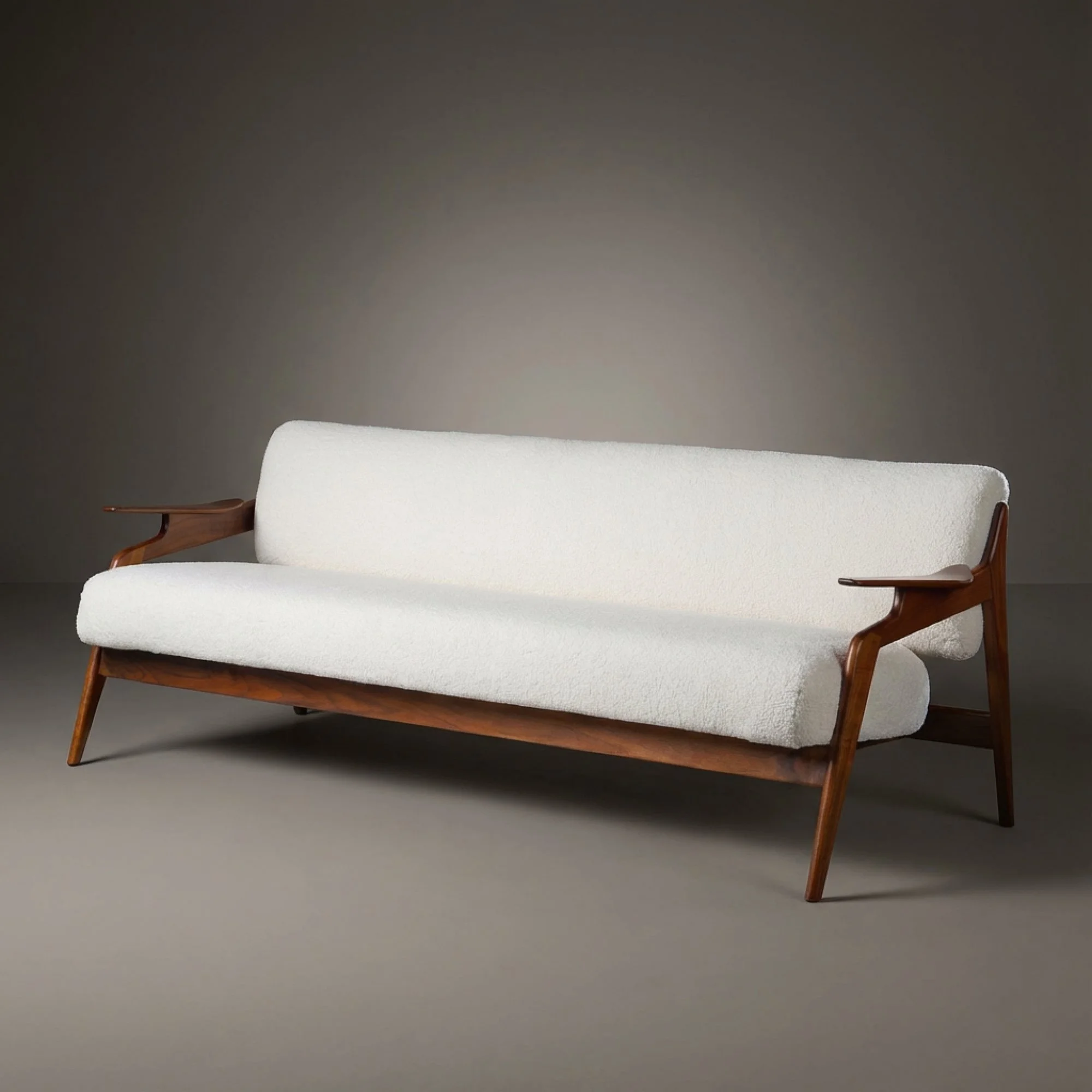 Custom Danish Walnut Settee