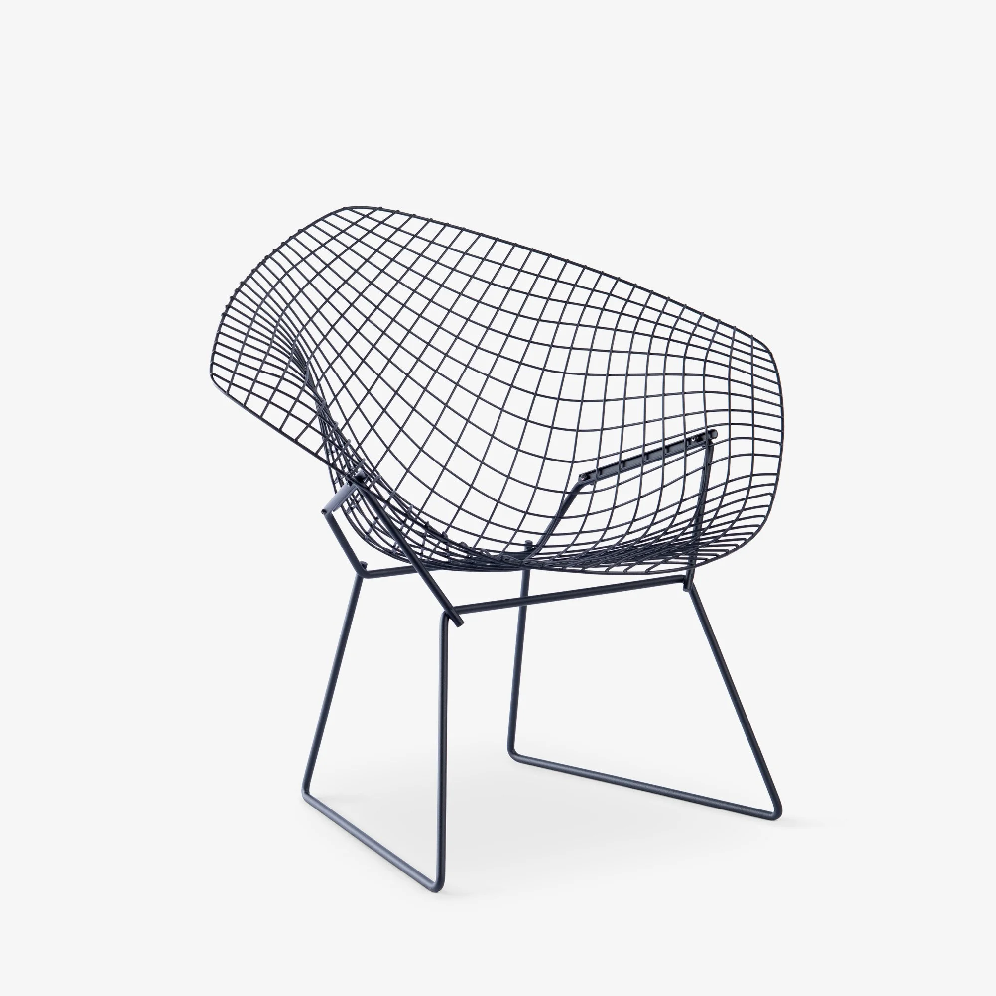 [OR345] Early Bertoia Diamond Chair in Matte Black by Knoll - Square2.jpg