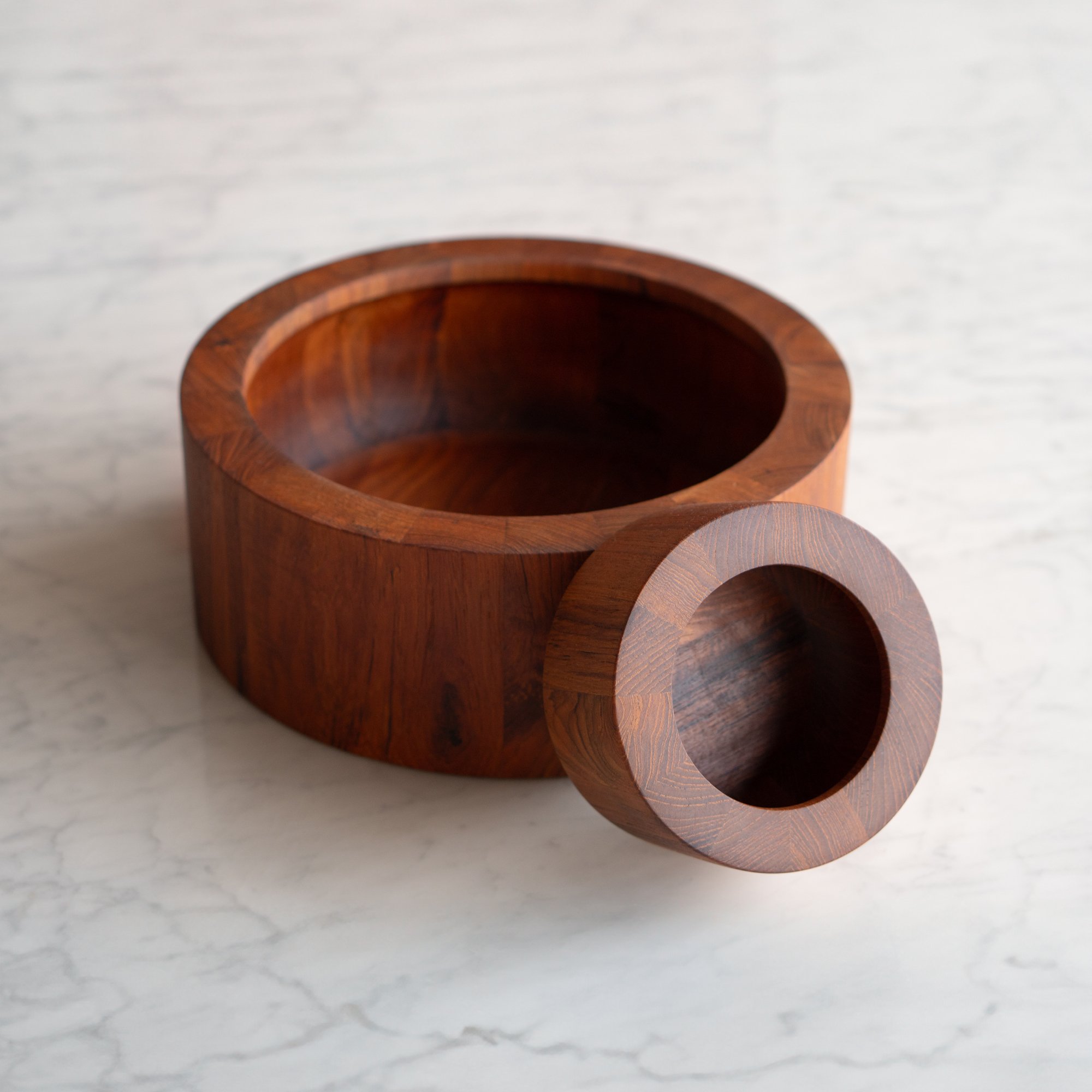 [OR334] Teak Salad Bowl Set by Dansk, Pair - Square5.jpg