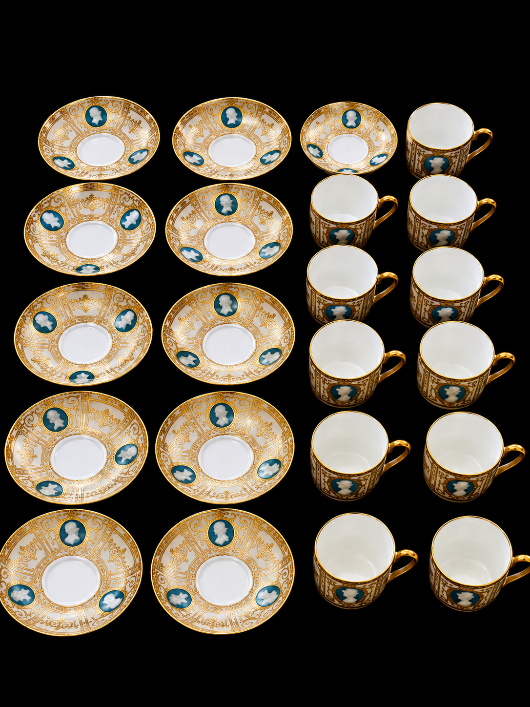 11 Tiffany & Co. marked Minton Pate-Sur-Pate cameo