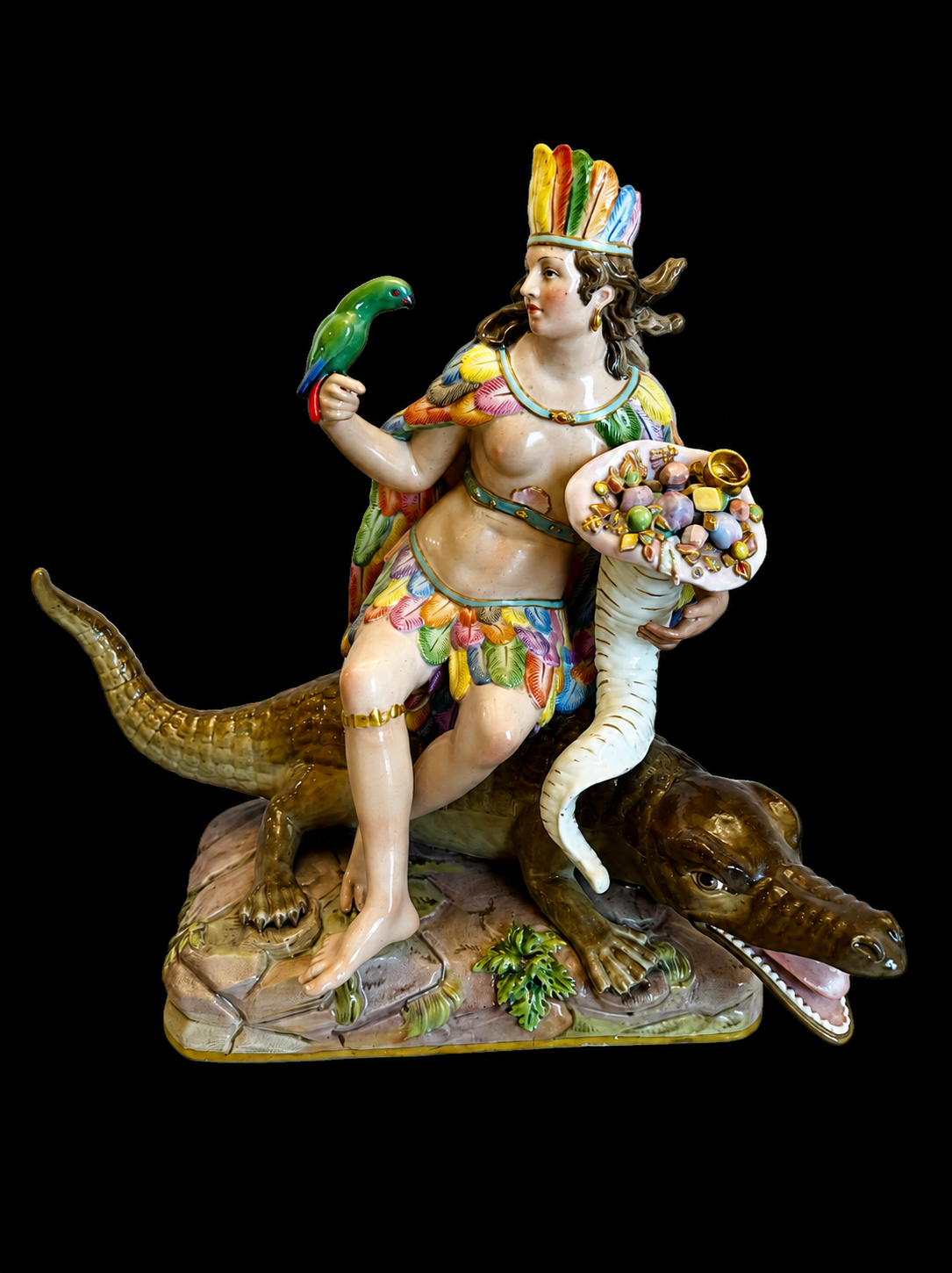 A Meissen porcelain figure modeled as 