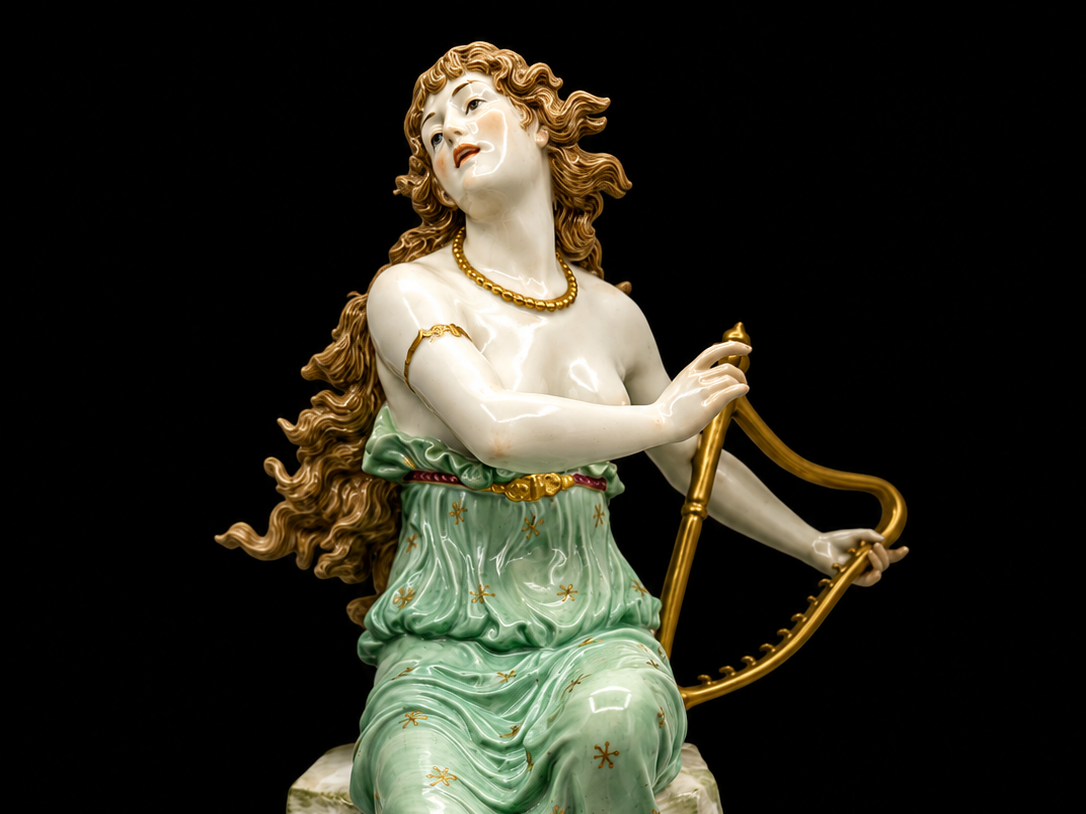 Antique Meissen Figure of Loreley