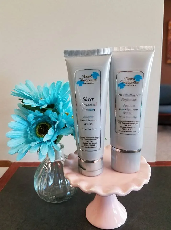 *Sheer Sunscreen $32- Physical protection for all skin types. Gentle on sensitive and acne prone skin. *BB Sunscreen $45- UVA/UVB protection. Conceal imperfections and minimize the appearance of fine lines, wrinkles and pore size.
