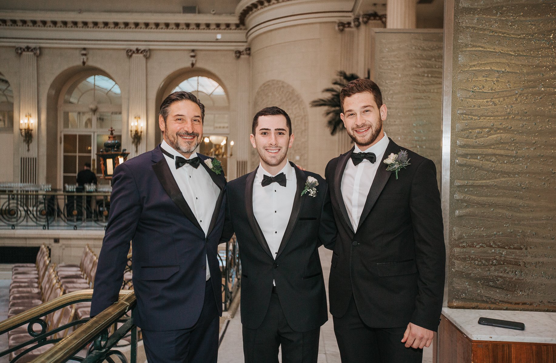The groom at The Waldorf Hilton