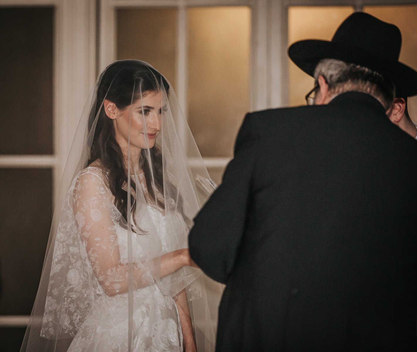 Jewish bride under the chuppah