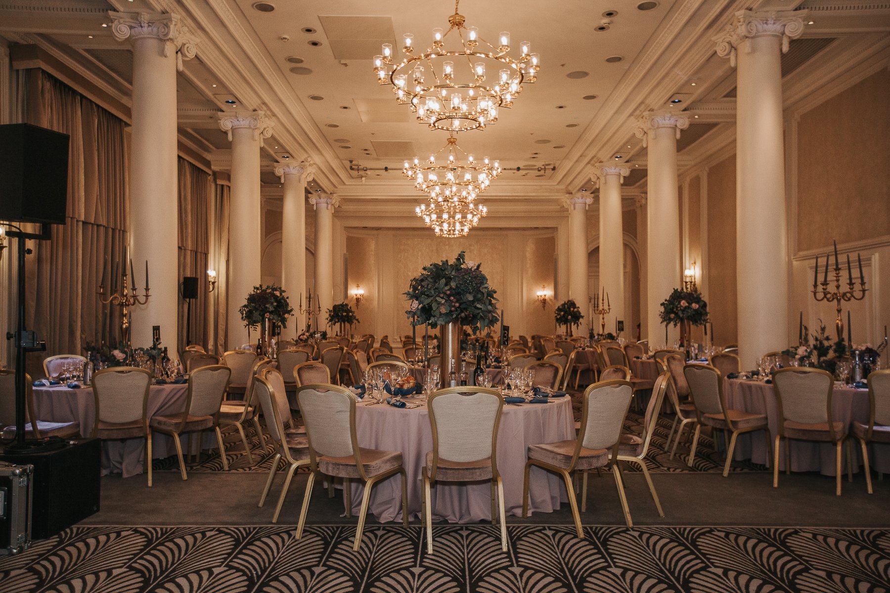 function room at the waldorf hilton.