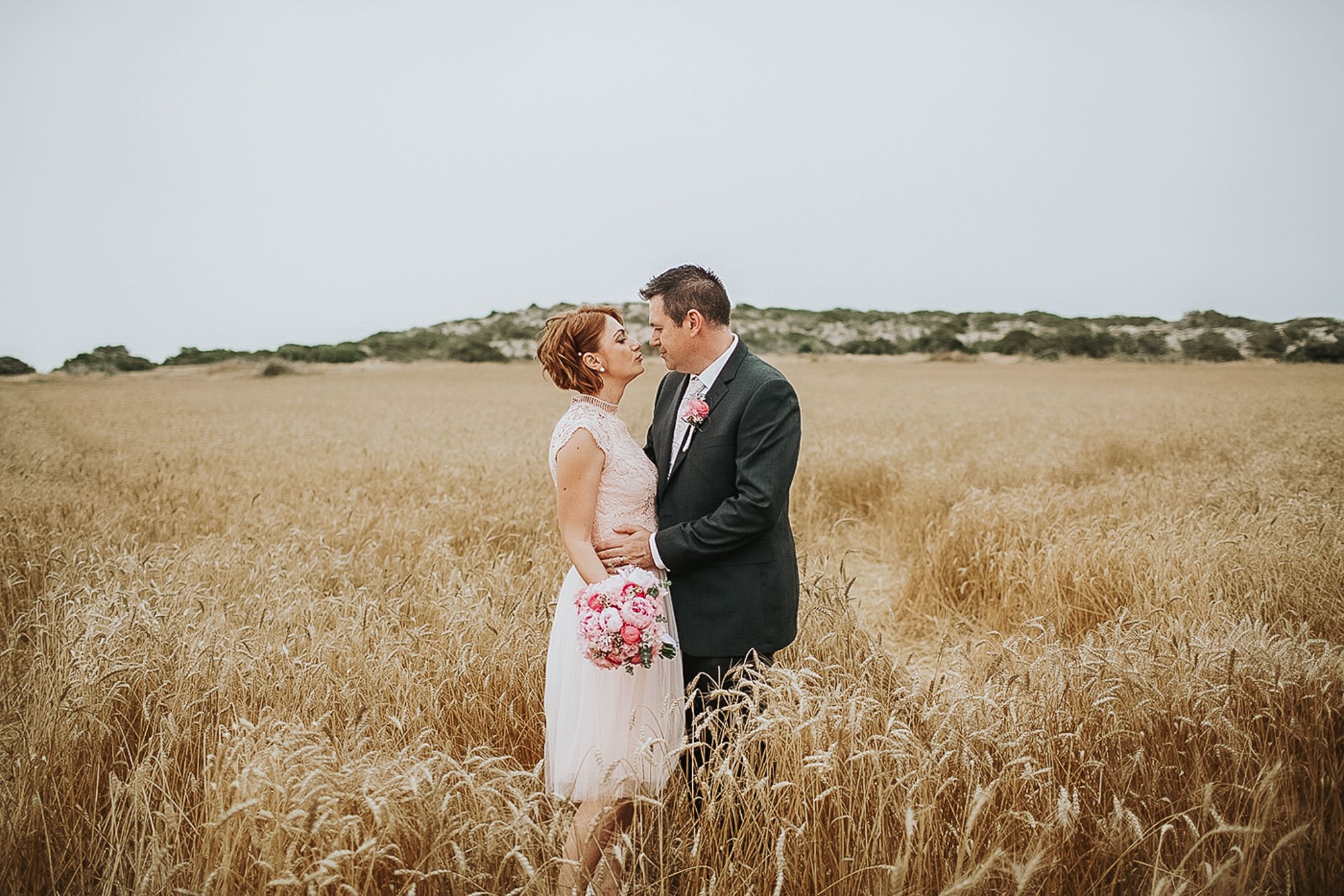 Wedding photographs at the love tree in cape greco