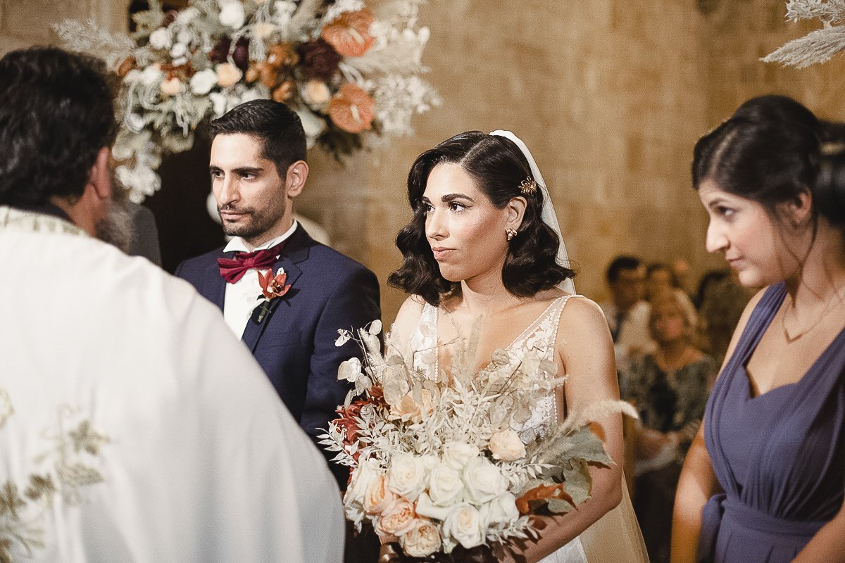 Marios marries his bride inside archaggelou michael church nicosia