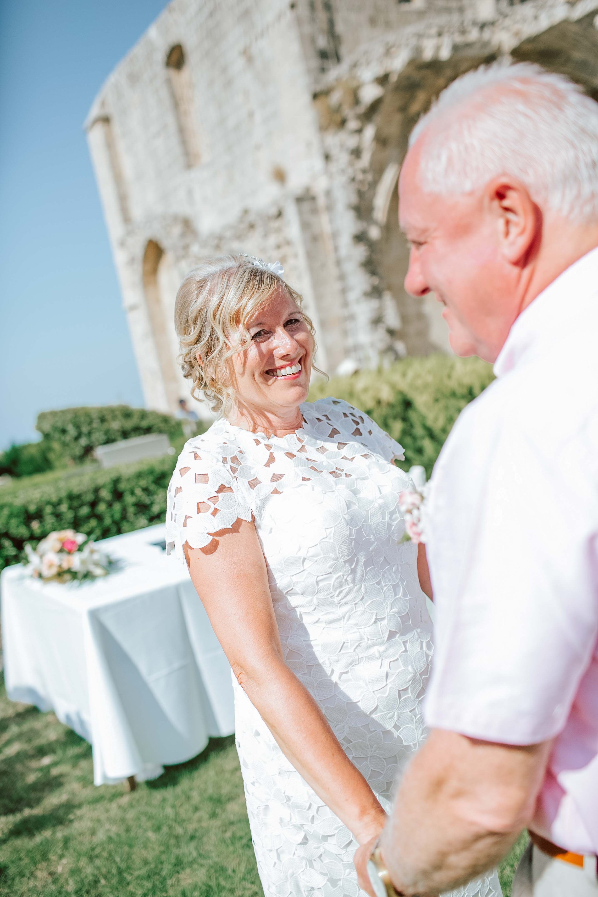 Getting married at Bellapais Abbey, Cyprus