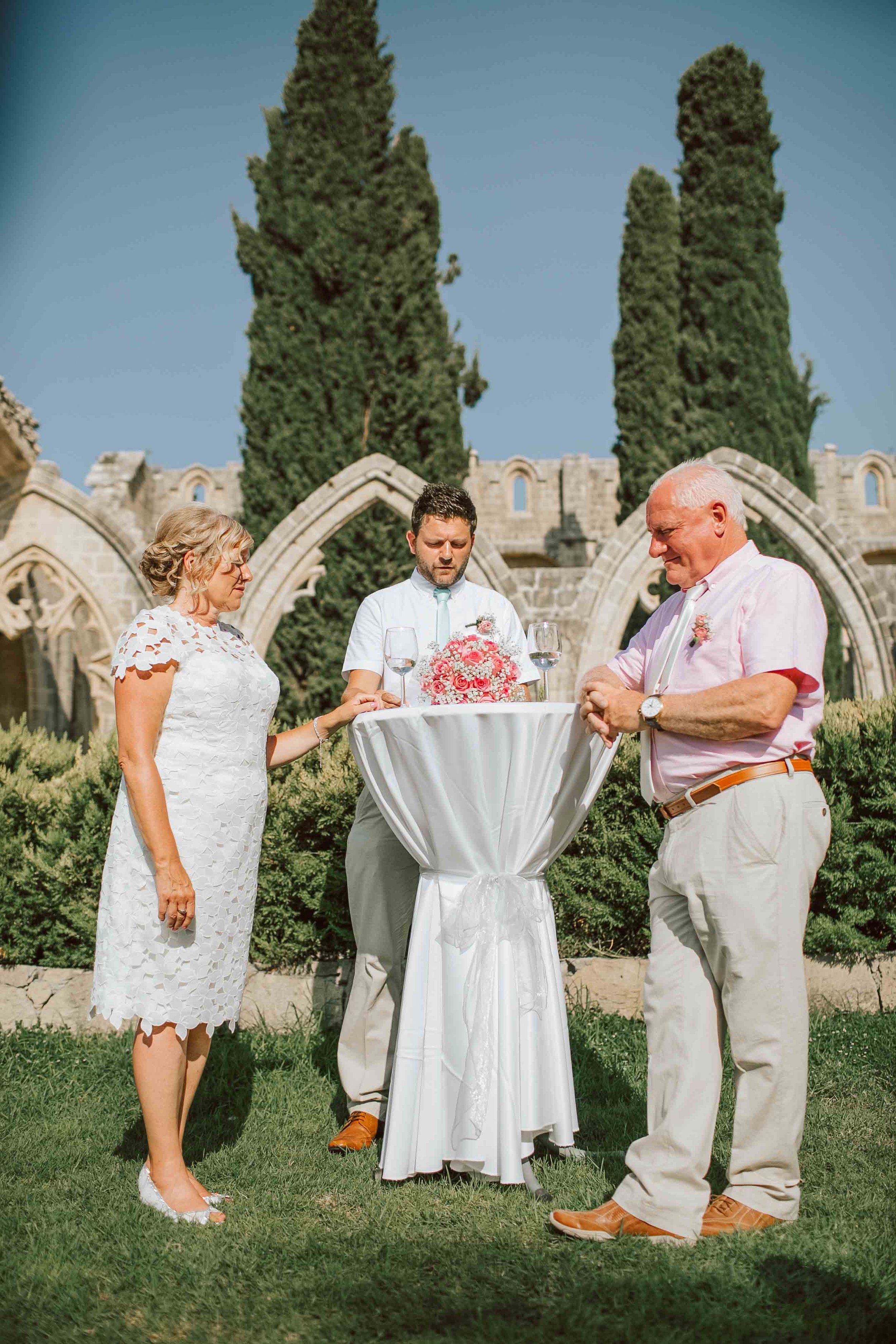 Getting married at Bellapais Abbey, Cyprus