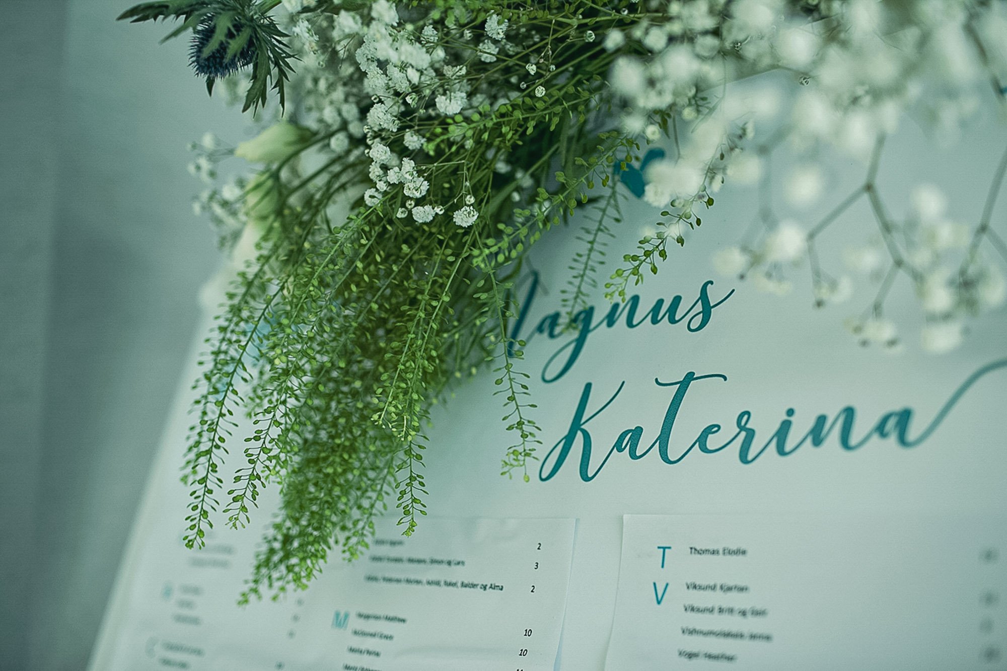 galu wedding sign