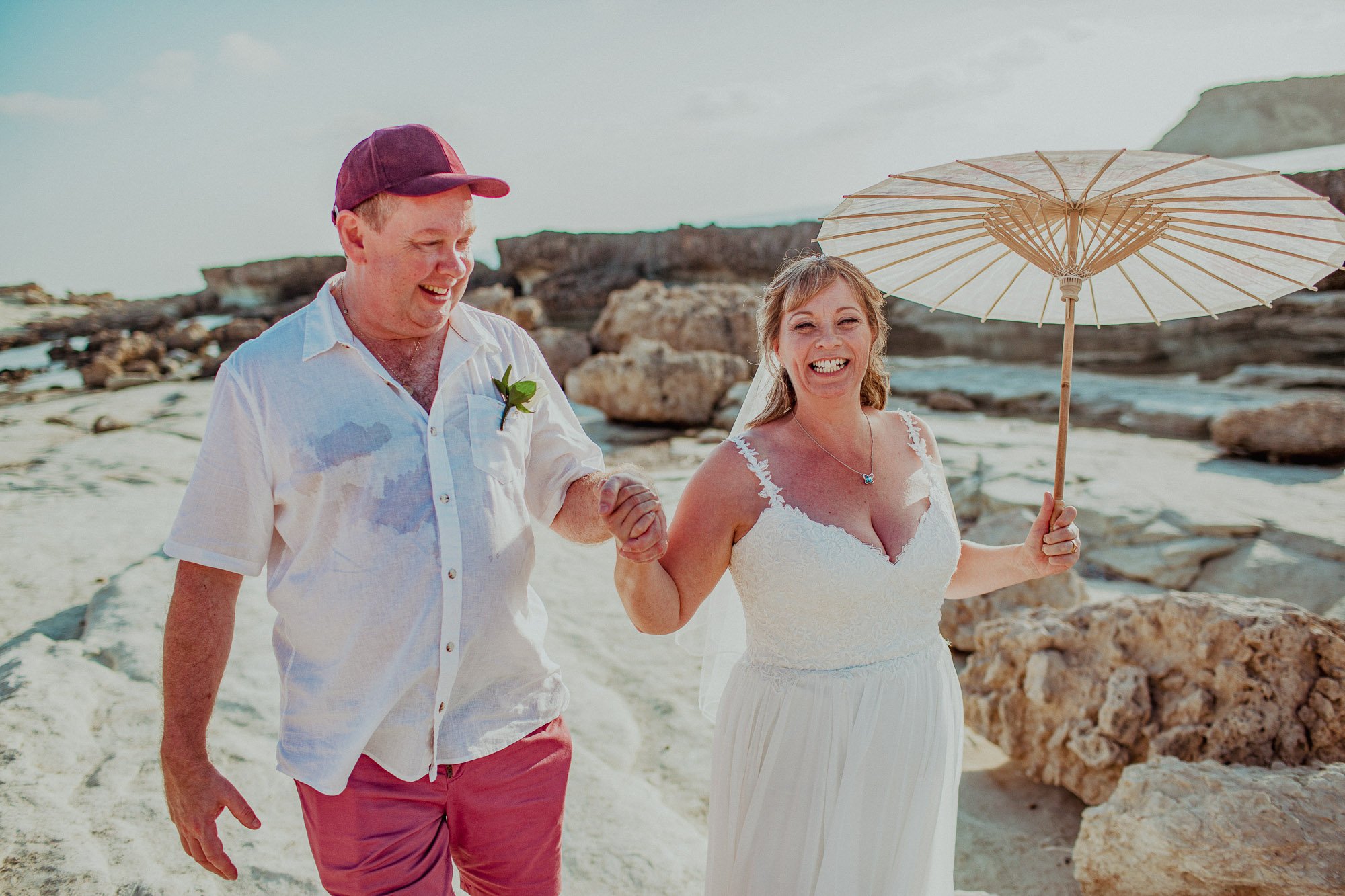 Just married on St georges Beach peyia Paphos
