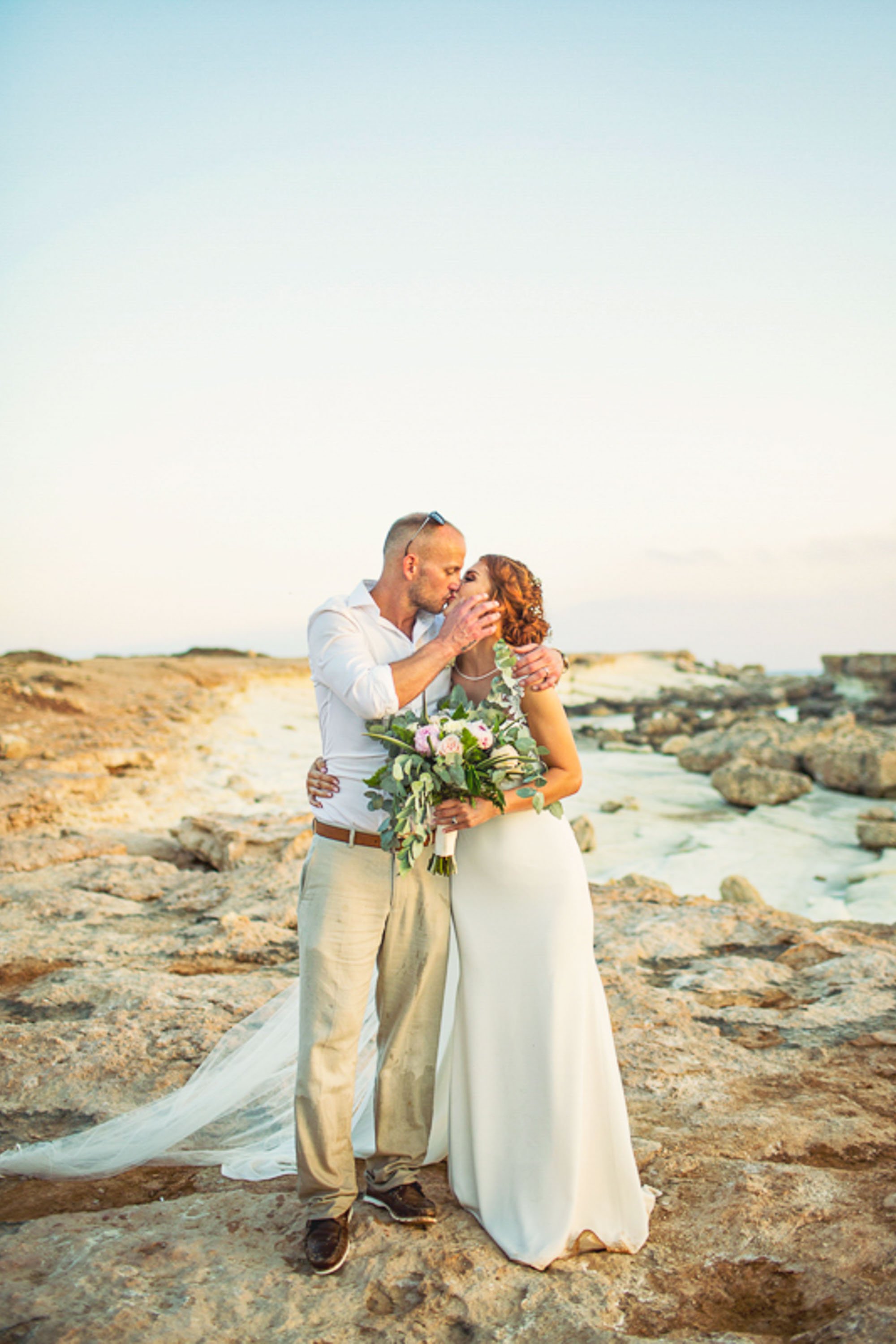 Wedding photography at St George's Beach, Peyia, Paphos, Cyprus.