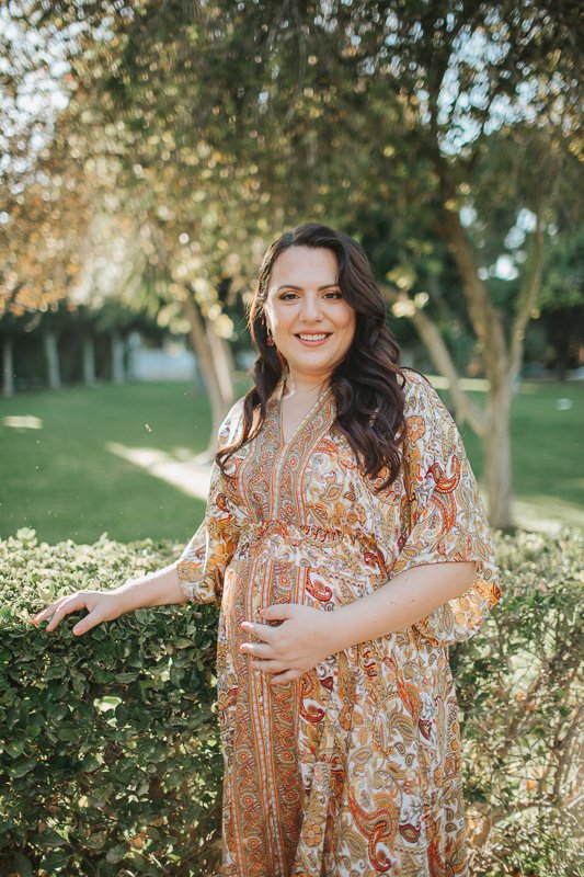 Pregnancy Photograph of Mum-to-be in Kykkos Park (Metochi Kykkou)