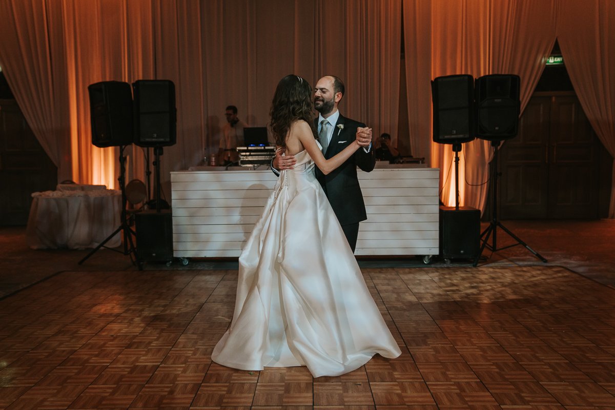  Bride and Groom dancing at Hilton Nicosia. 