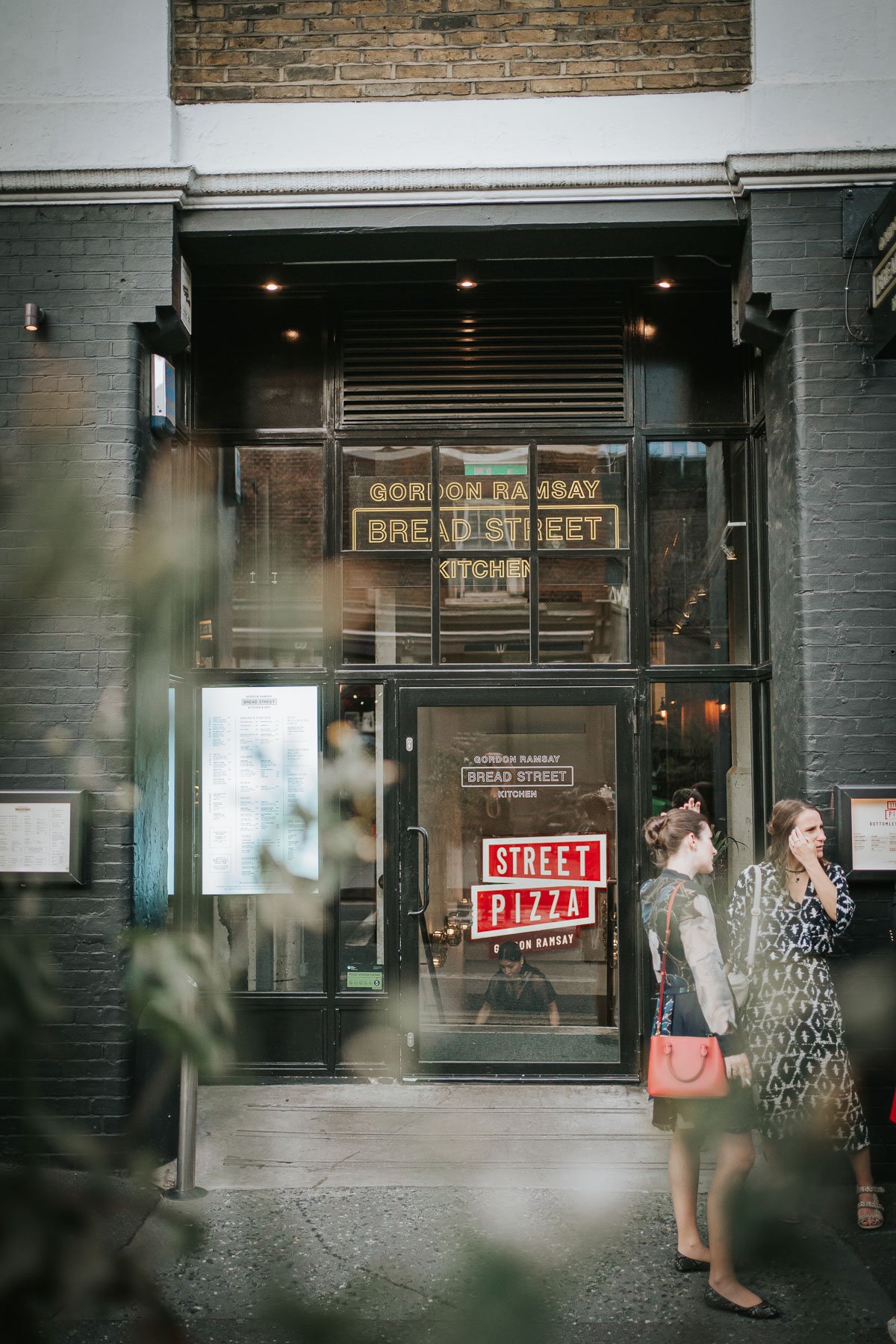  Entrance to Gordon Ramsay’s Bread Street Kitchen in Southwark. 