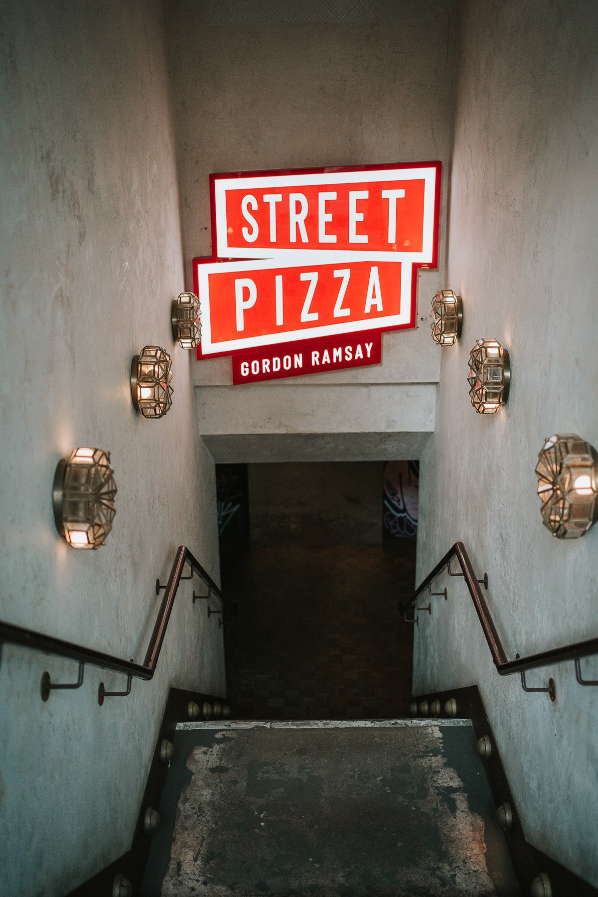  Stairs to Street Pizza in Gordon Ramsay’s Bread Street Kitchen in Southwark. 