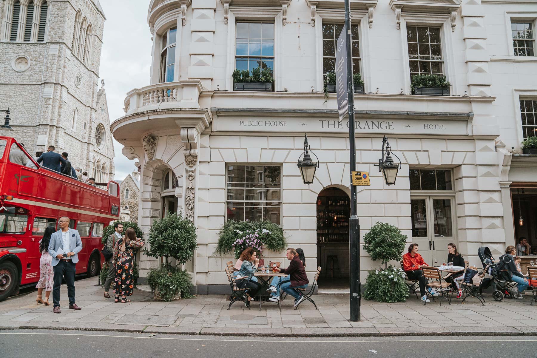  Exterior view of  The Orange pub  in Belgravia. 