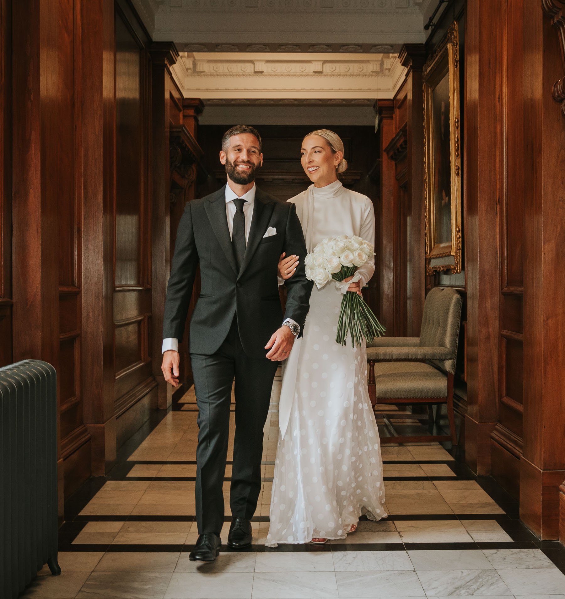 Just married at The Old Marylebone Town Hall