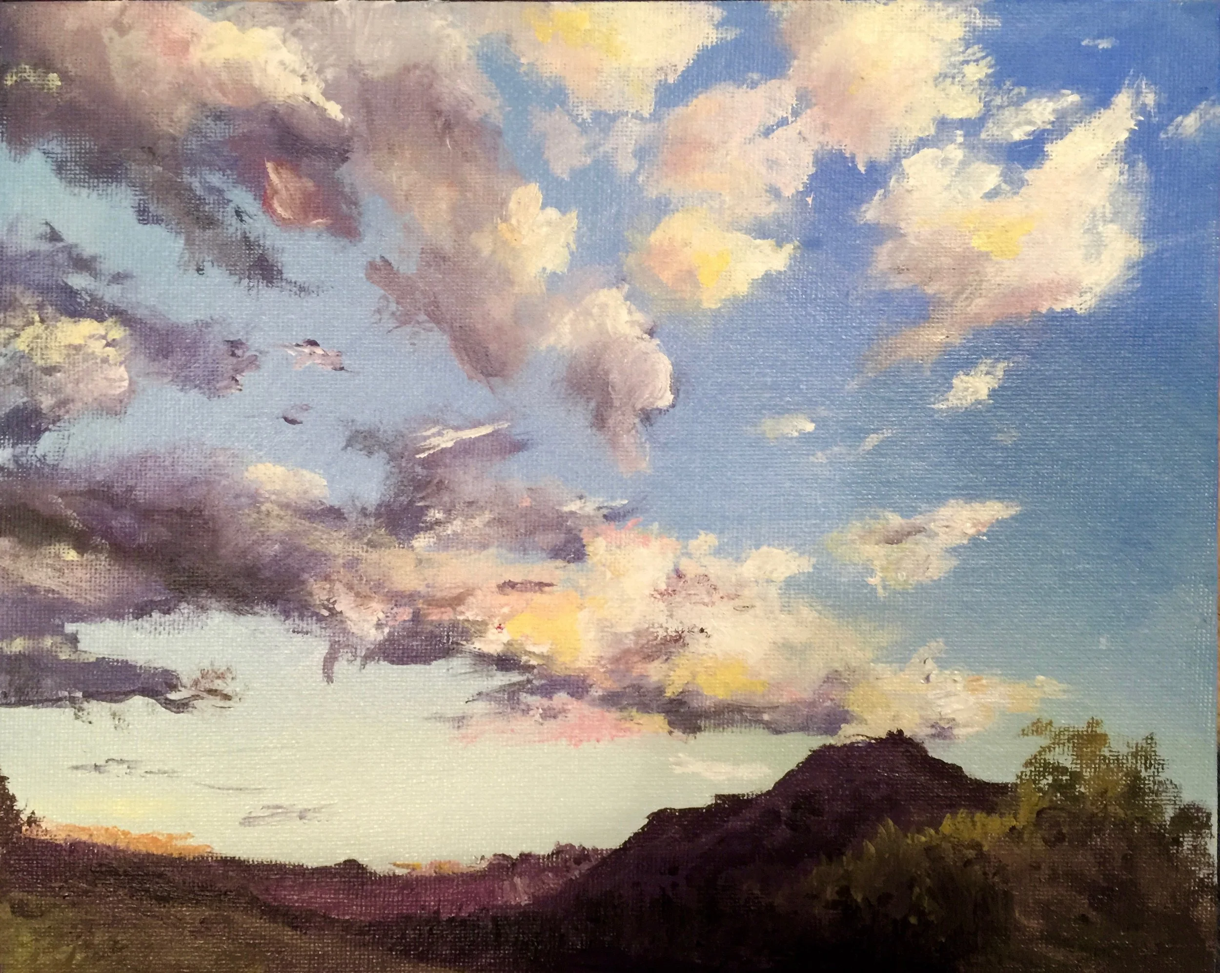 "As the Evening Wore On" Acrylic 10x8