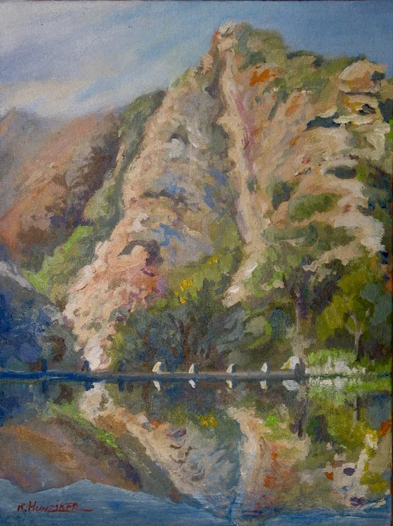 "Century Lake" Acrylic 9x12
