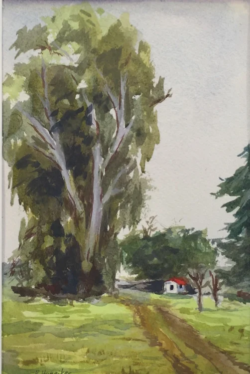 "Little Shed King Gillette Ranch, King Gillette Ranch" Watercolor 8x10