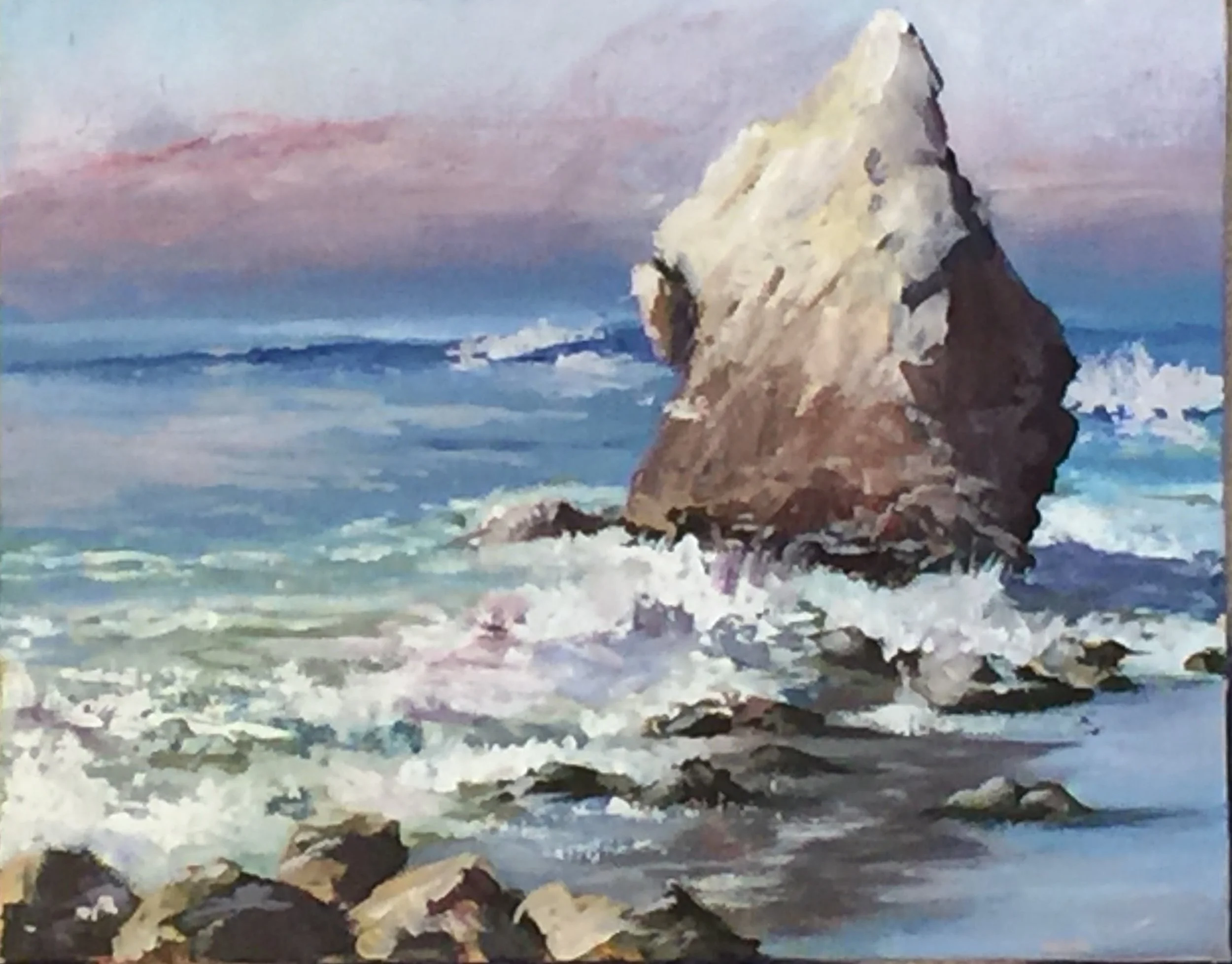 "El Matador Surf and Rock" Acrylic 12x9