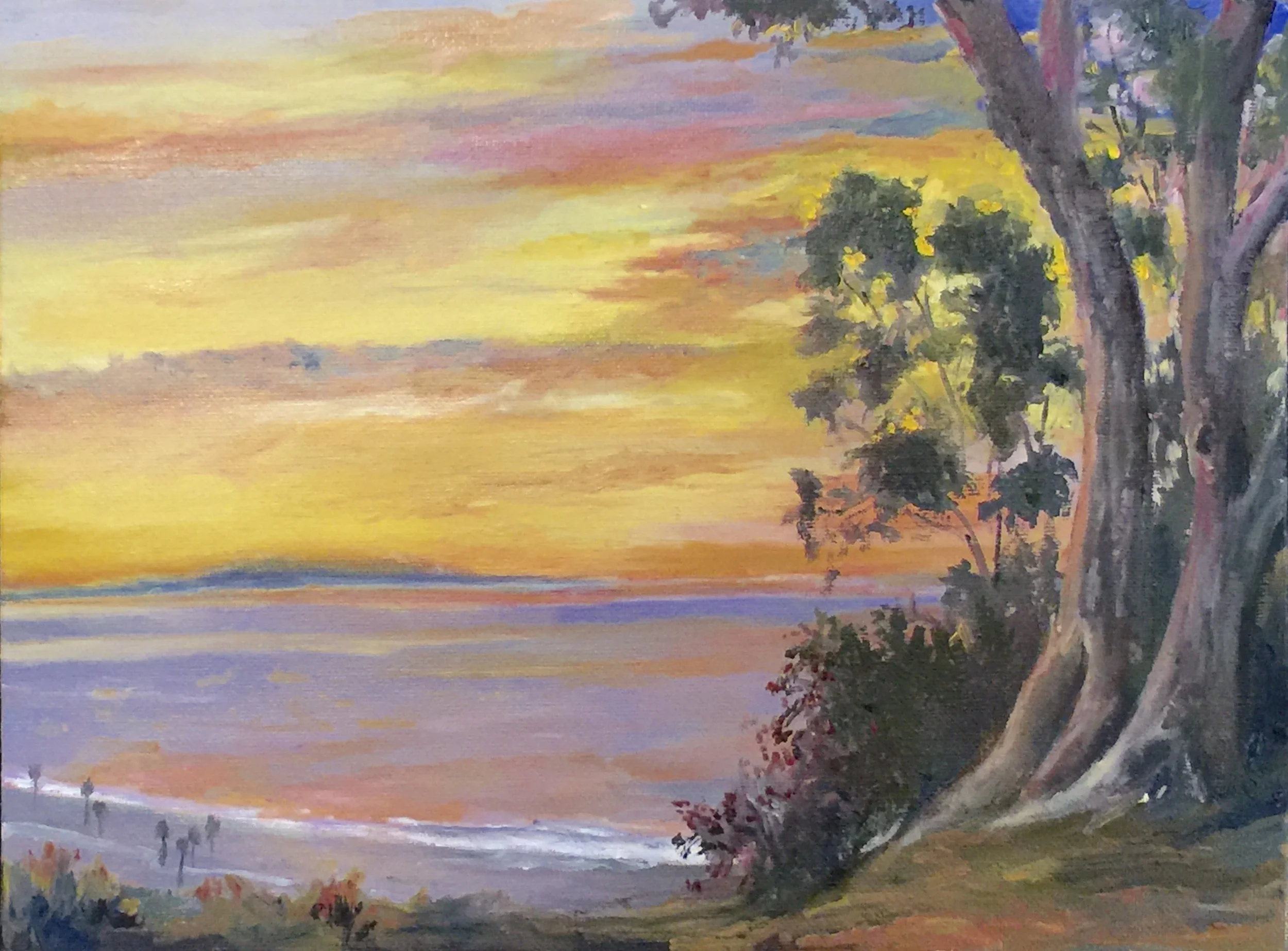 "View Site Sunrise #5", Oil 8x10