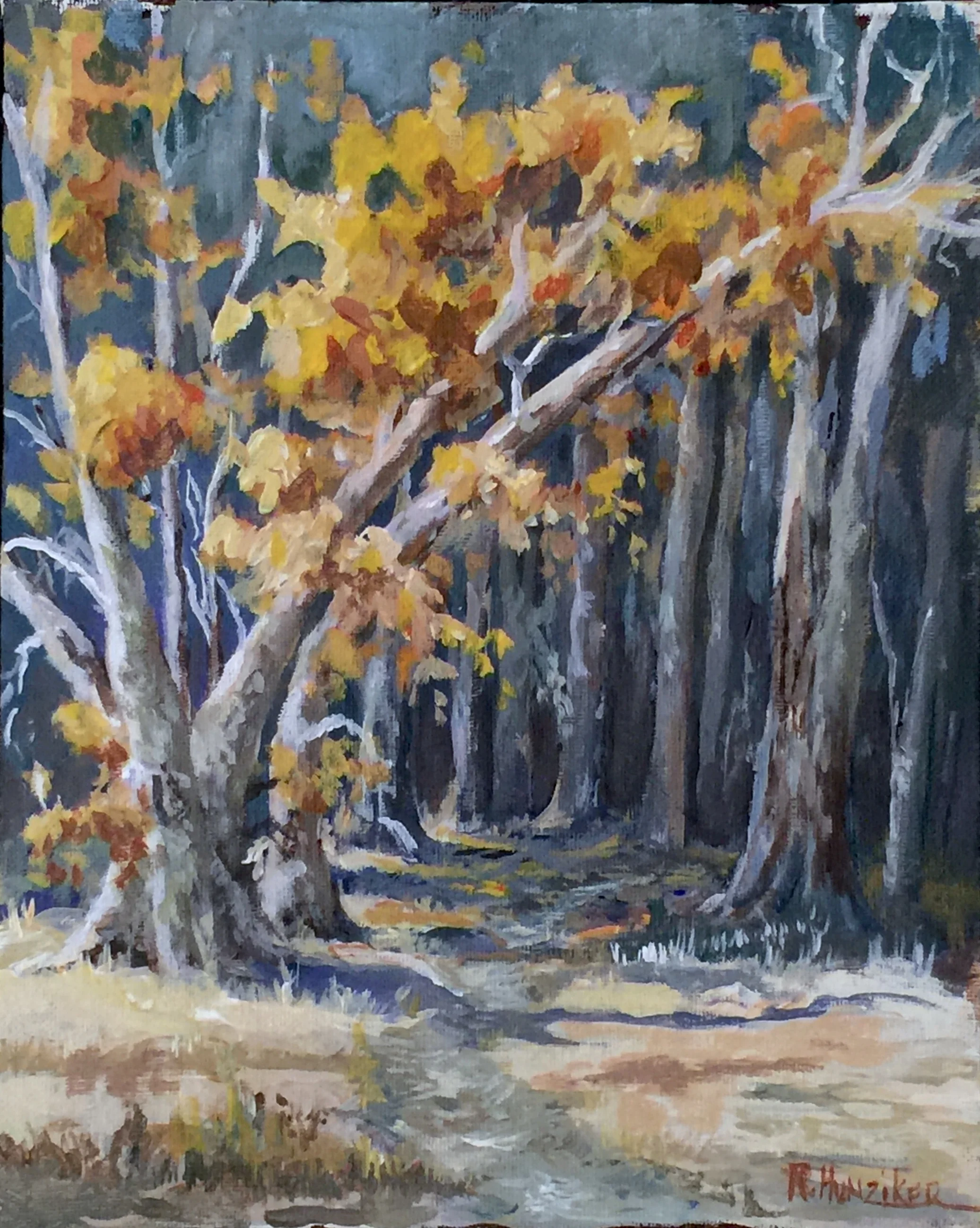 "Into the Woods" Acrylic 8x10