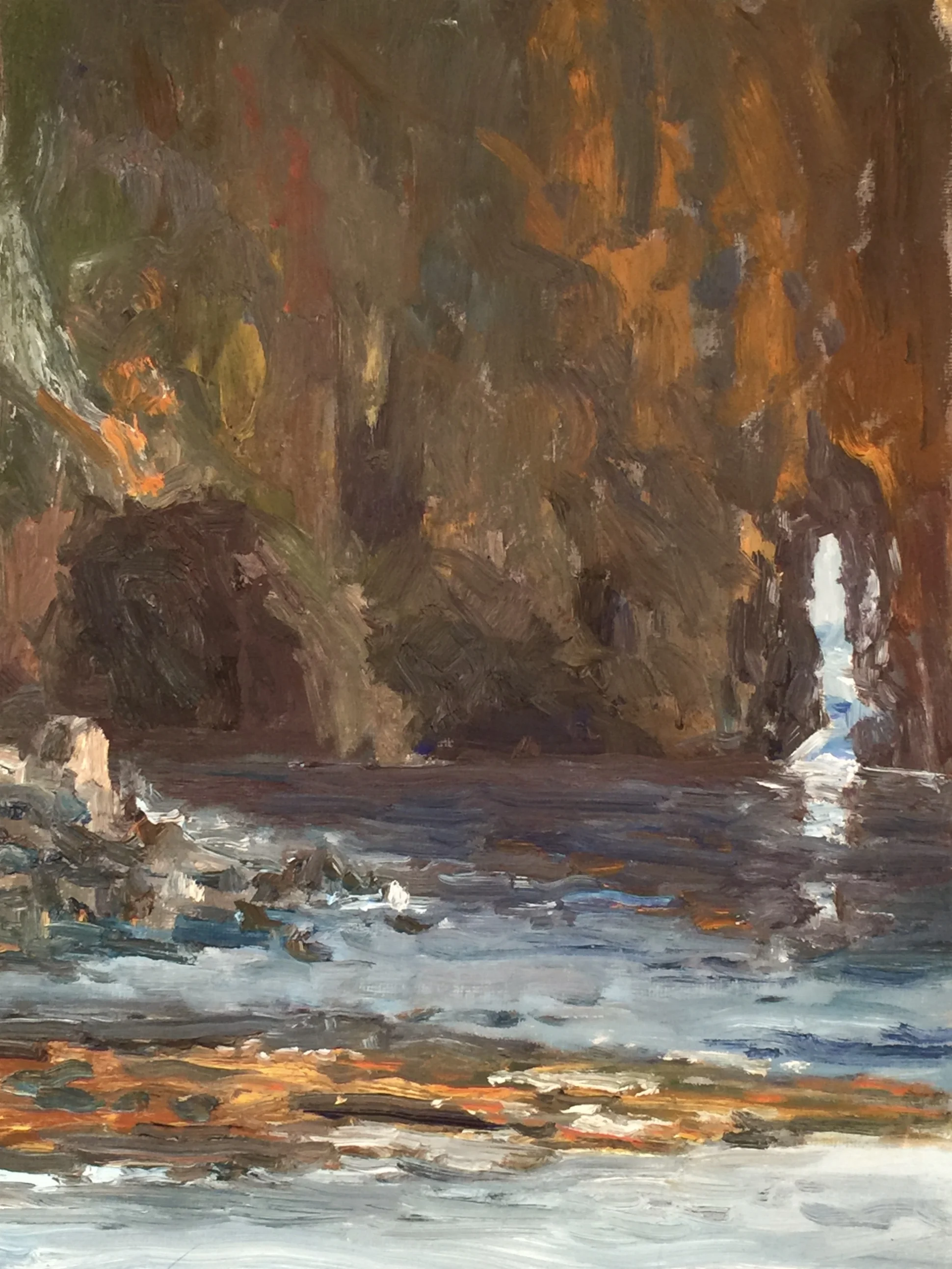 "The Key Hole, Scorpion Arch" Oil 9x12