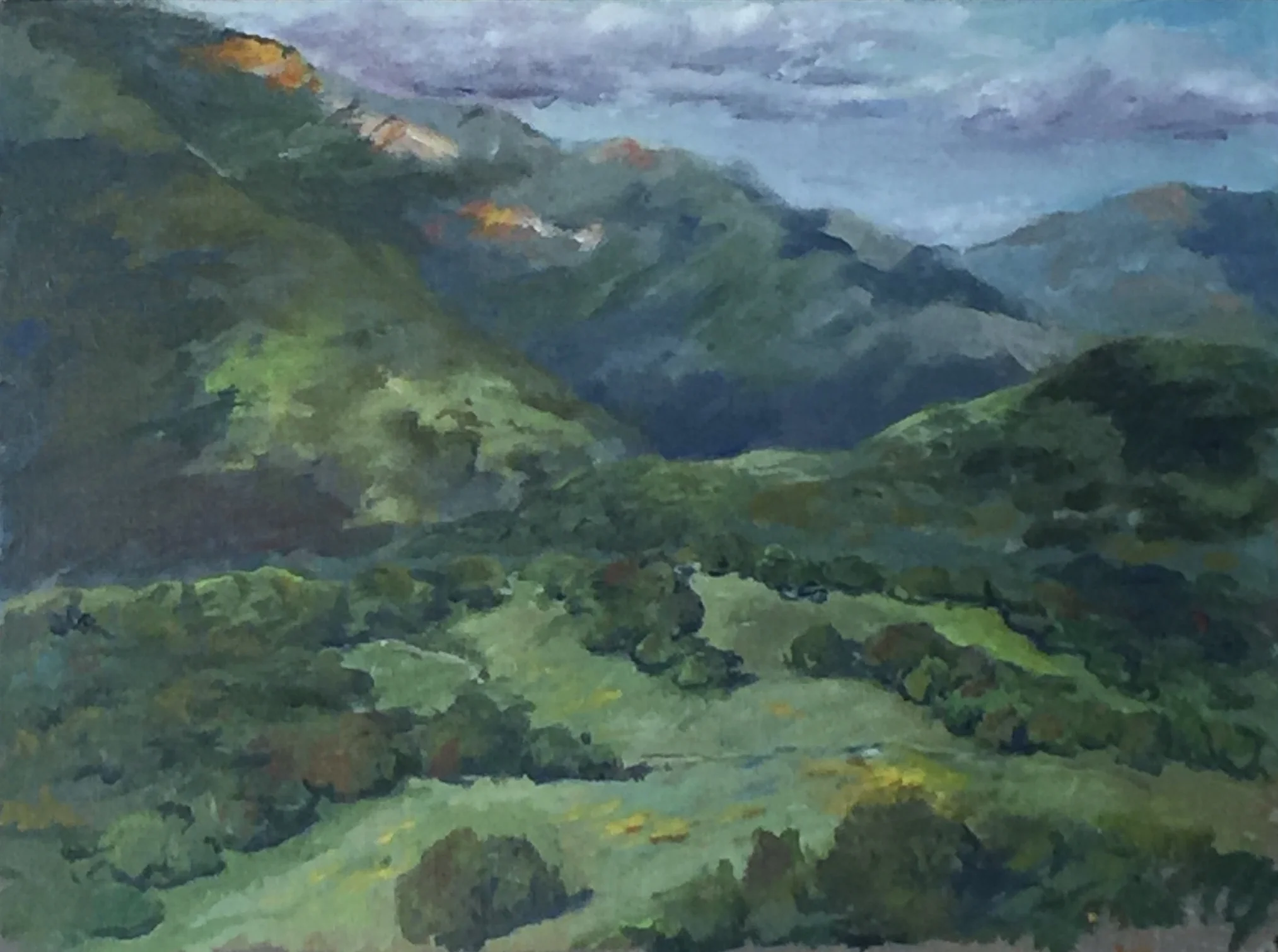 "Trippet Ranch Spring" Acrylic 9x12