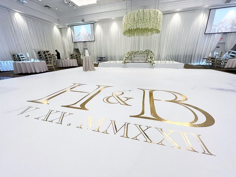 Love's meant to be shared and remembered-- starting with your wedding! Make your day special with a custom vinyl floor wrap. Perfect for your wedding photos! 

#weddingdecor&nbsp;#bride&nbsp;#groom&nbsp;#sangeet#torontowedding&nbsp;#dancefloor#vinylf