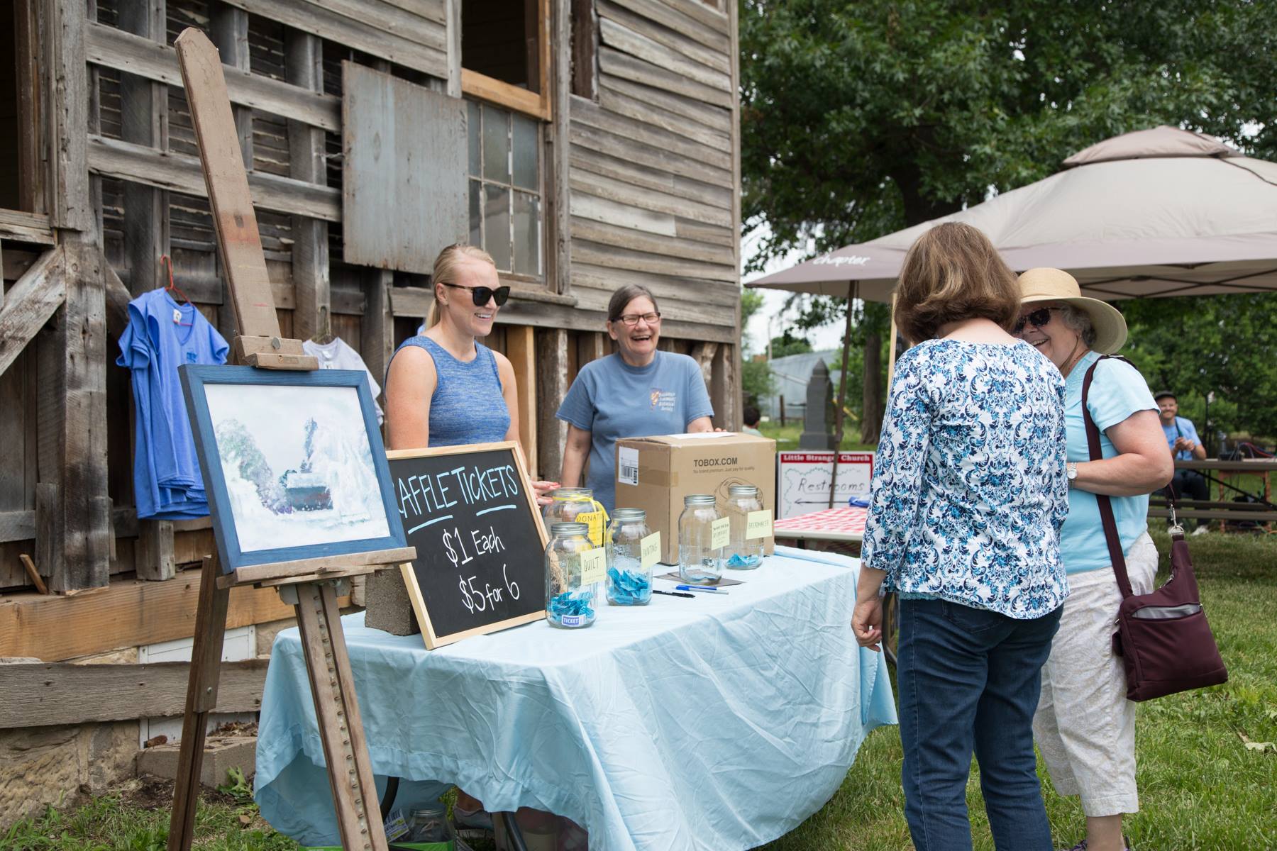 Painting on display at our 4th Annual Pie Social in June