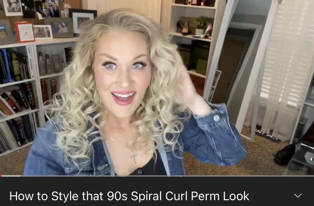 How to Style 90s Spiral Curl Perm Look
